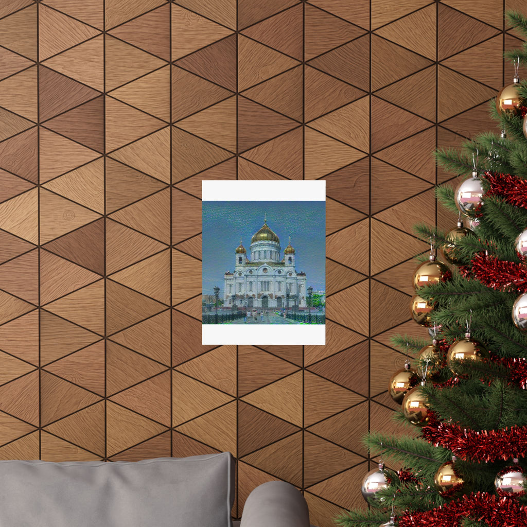 St. Basil's Cathedral in Water Lilies Style | Claude Monet Inspired Art