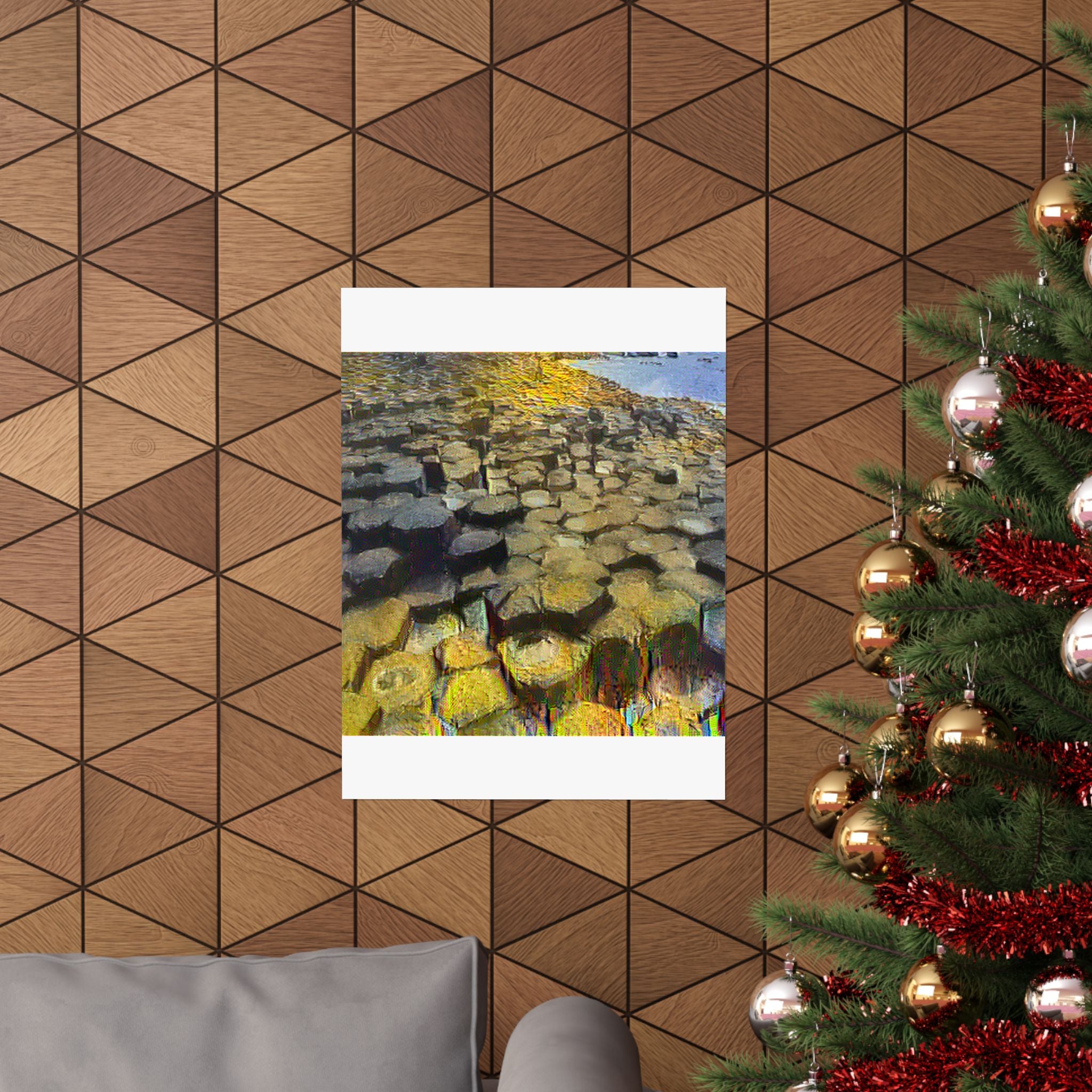 Giant's Causeway in Cafe Terrace at Night Style | Vincent van Gogh Inspired Art