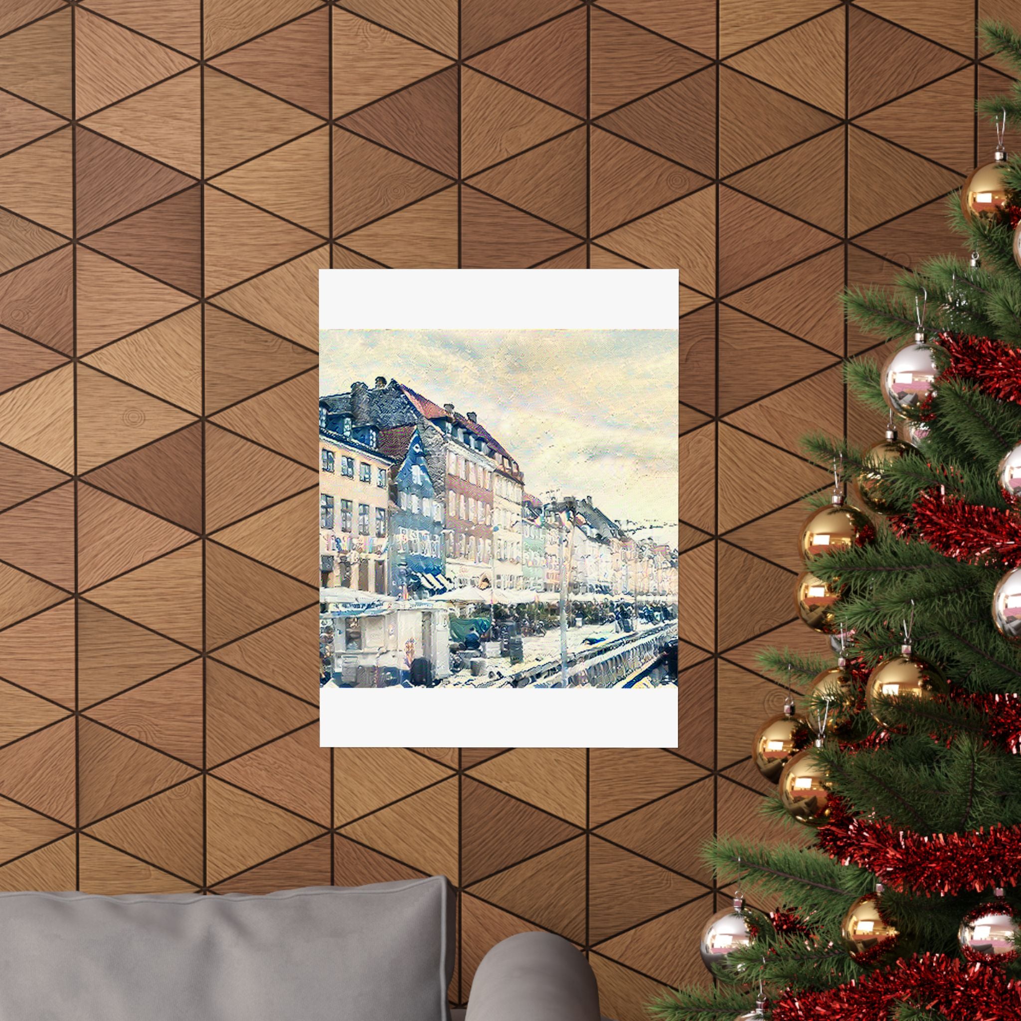 Nyhavn in The Great Wave off Kanagawa Style | Katsushika Hokusai Inspired Art