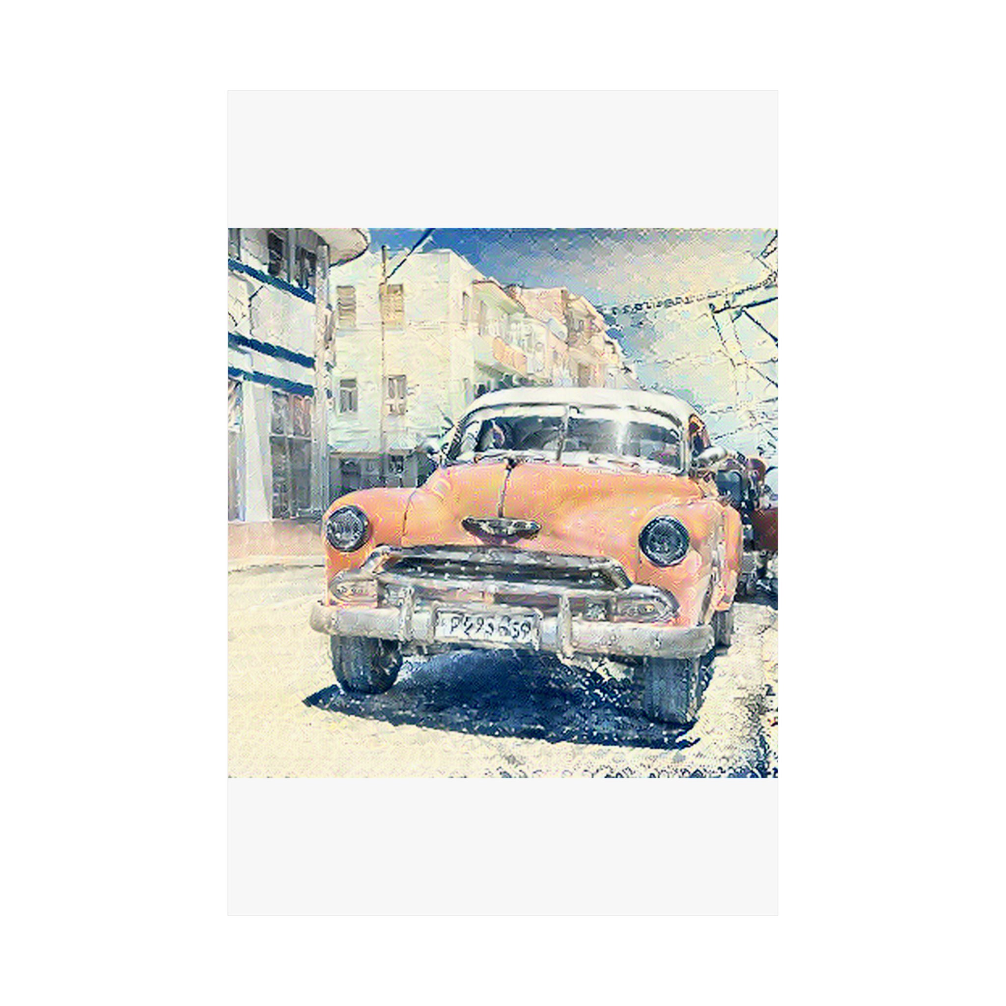 Old Havana in The Great Wave off Kanagawa Style | Katsushika Hokusai Inspired Art