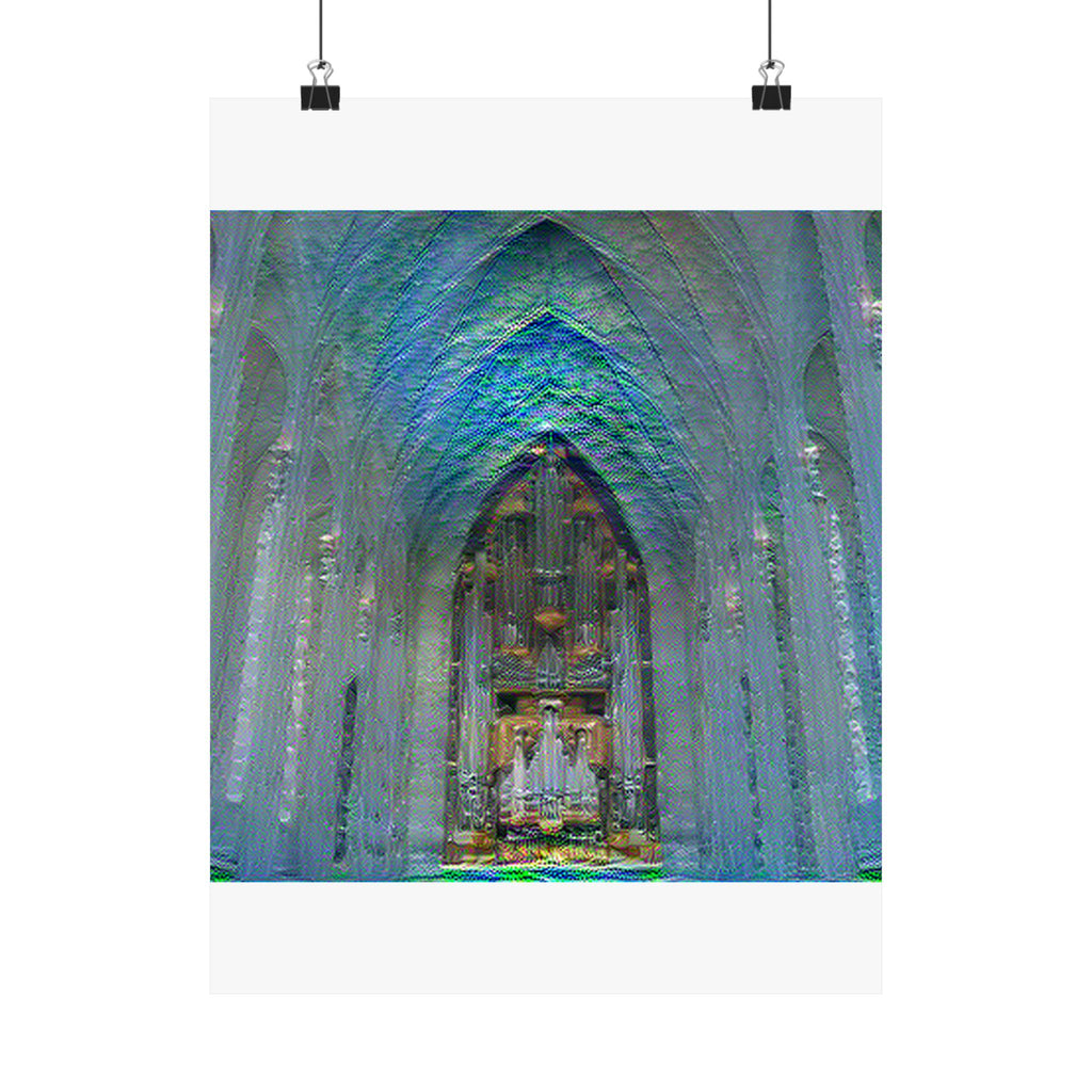 Hallgrimskirkja in Water Lilies Style | Claude Monet Inspired Art