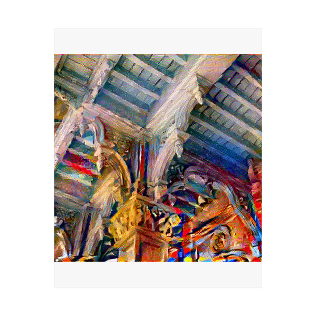 Zanzibar Stone Town in Composition VII Style | Wassily Kandinsky Inspired Art