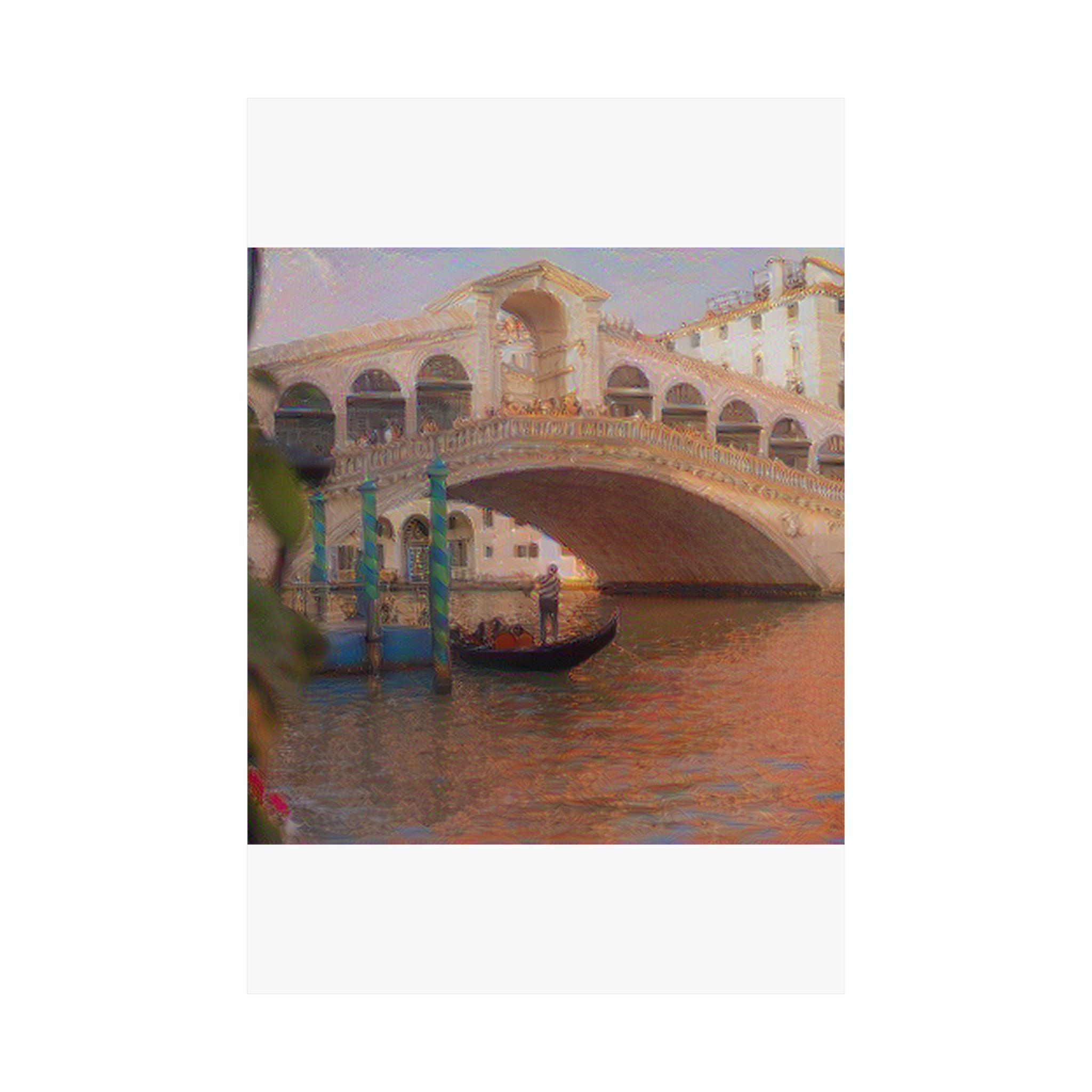 Rialto Bridge in The Scream Style | Edvard Munch Inspired Art