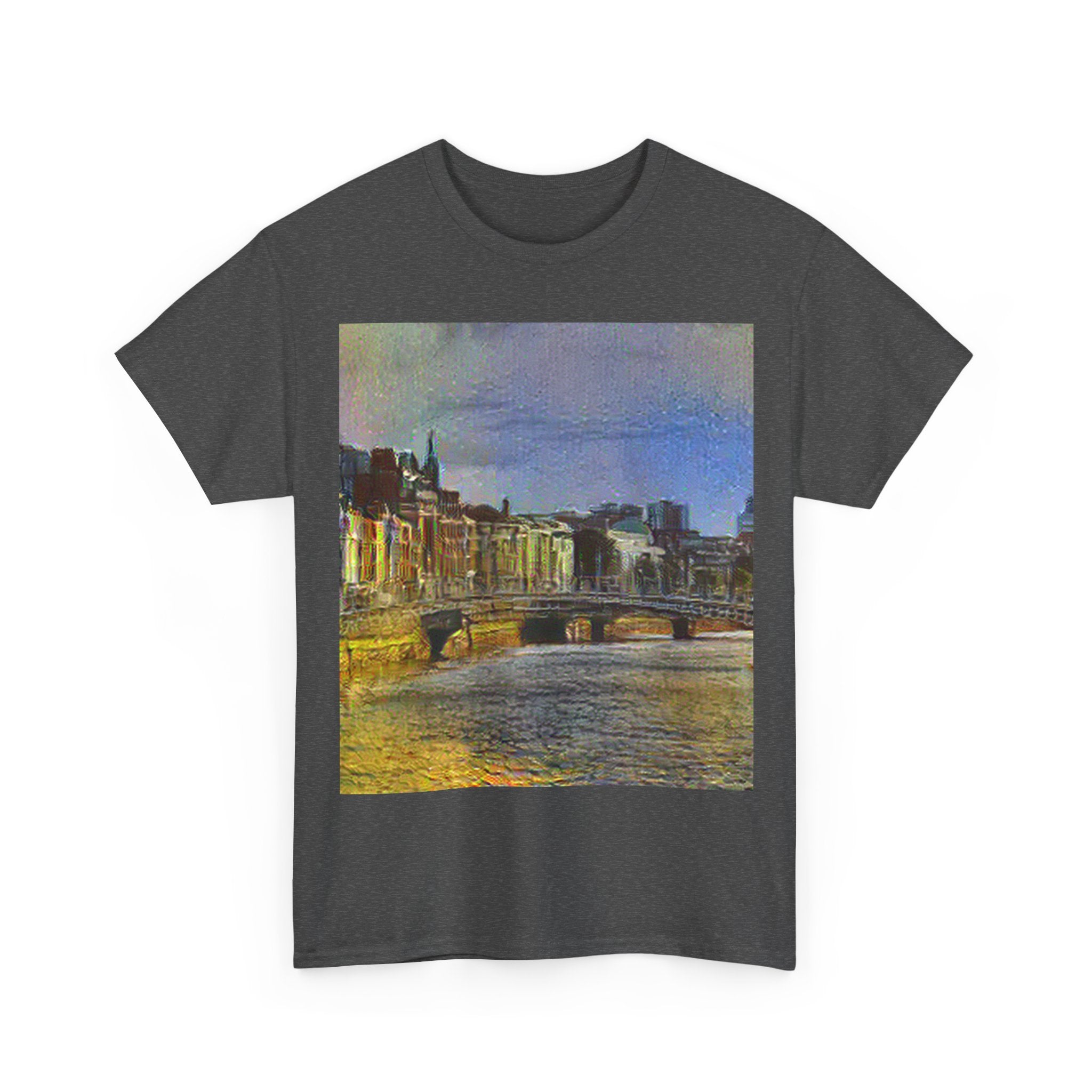 Ha'penny Bridge in Cafe Terrace at Night Style | Vincent van Gogh Inspired Art