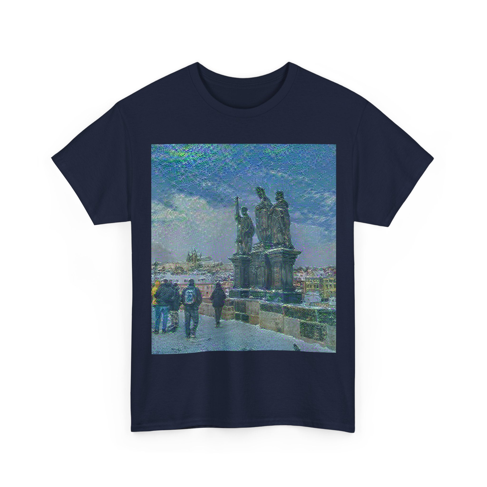 Charles Bridge in Water Lilies Style | Claude Monet Inspired Art