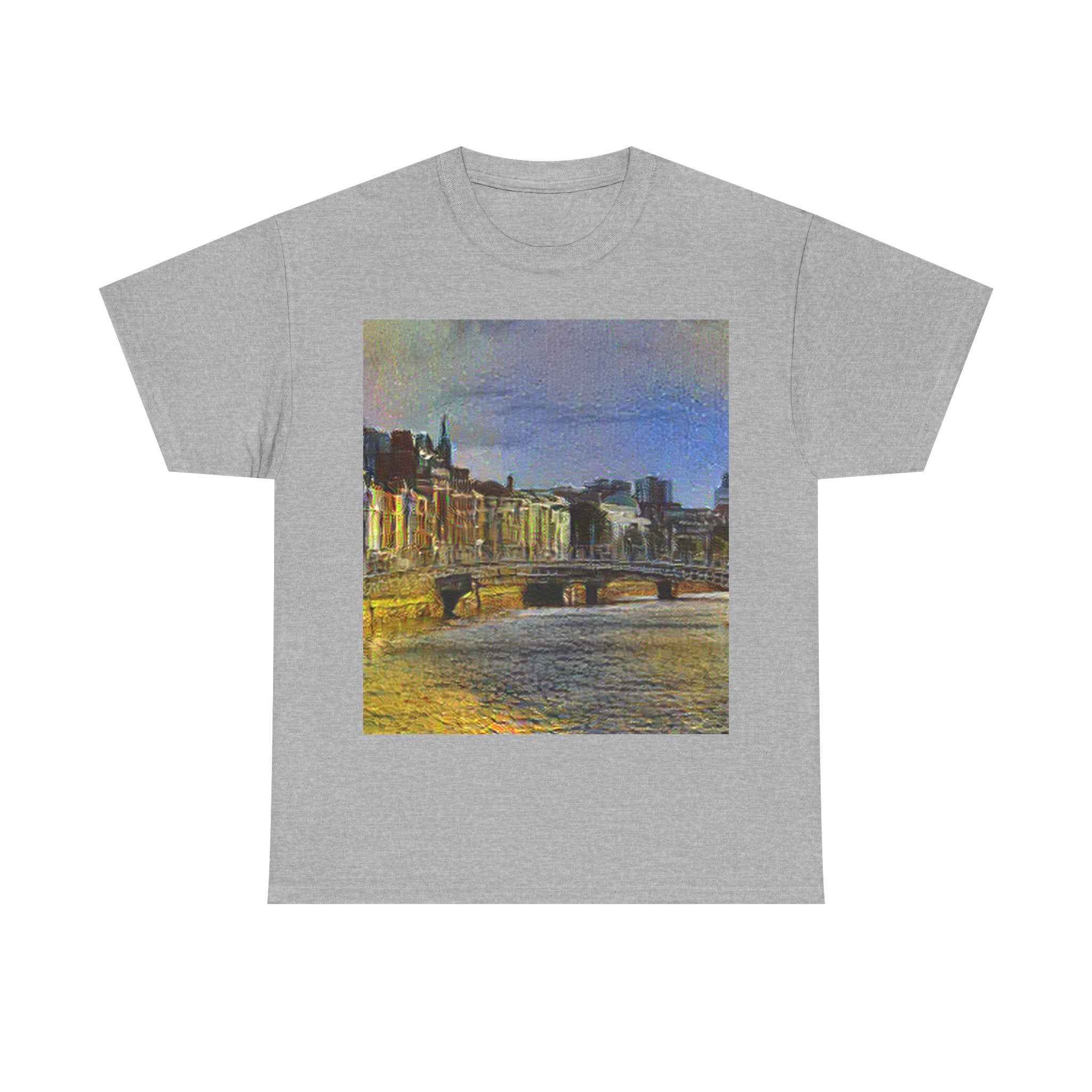 Ha'penny Bridge in Cafe Terrace at Night Style | Vincent van Gogh Inspired Art