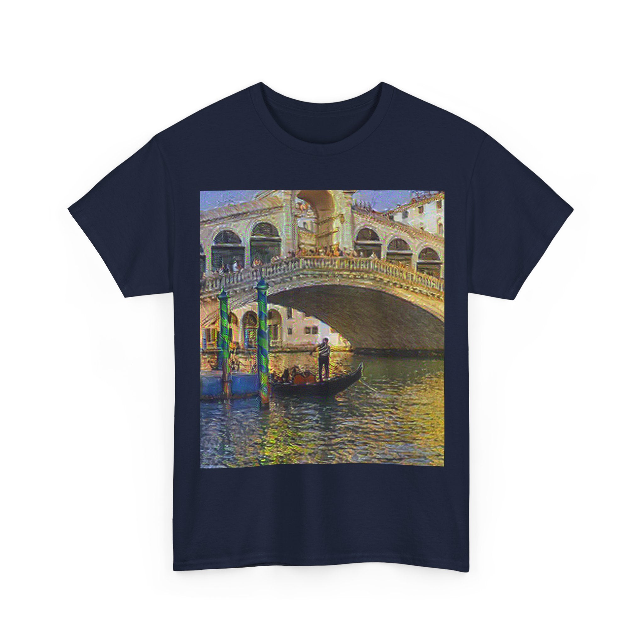 Rialto Bridge in Cafe Terrace at Night Style | Vincent van Gogh Inspired Art