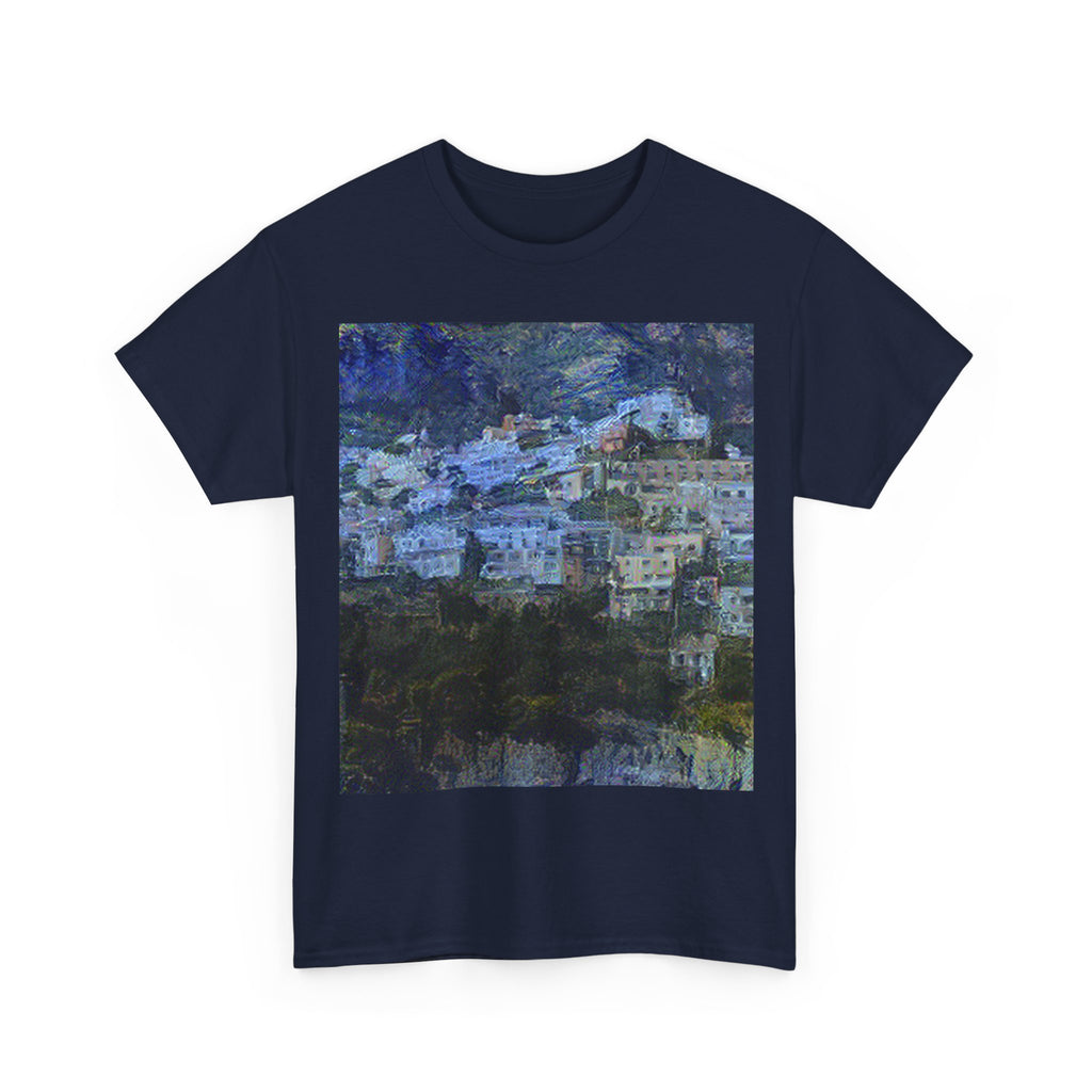 Amalfi Coast in Starry Night Style - T-Shirt Gift