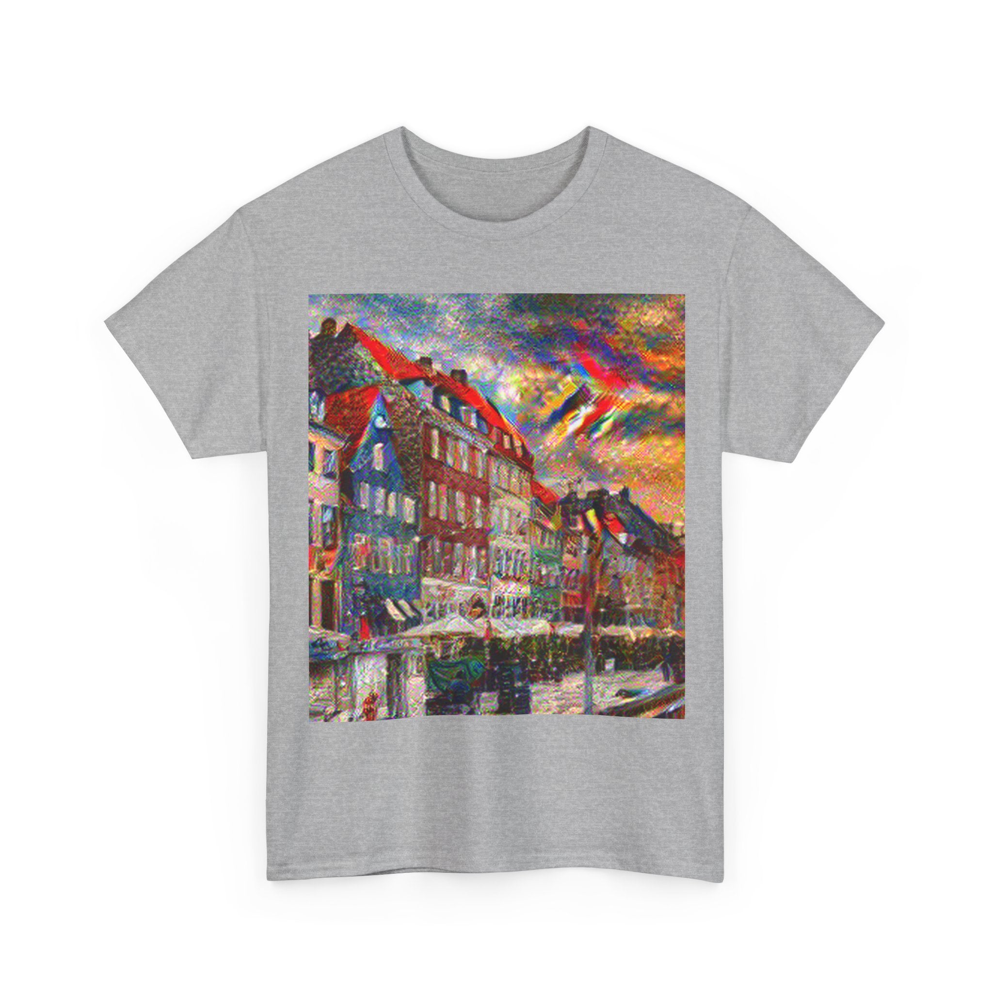 Nyhavn in Composition VII Style | Wassily Kandinsky Inspired Art