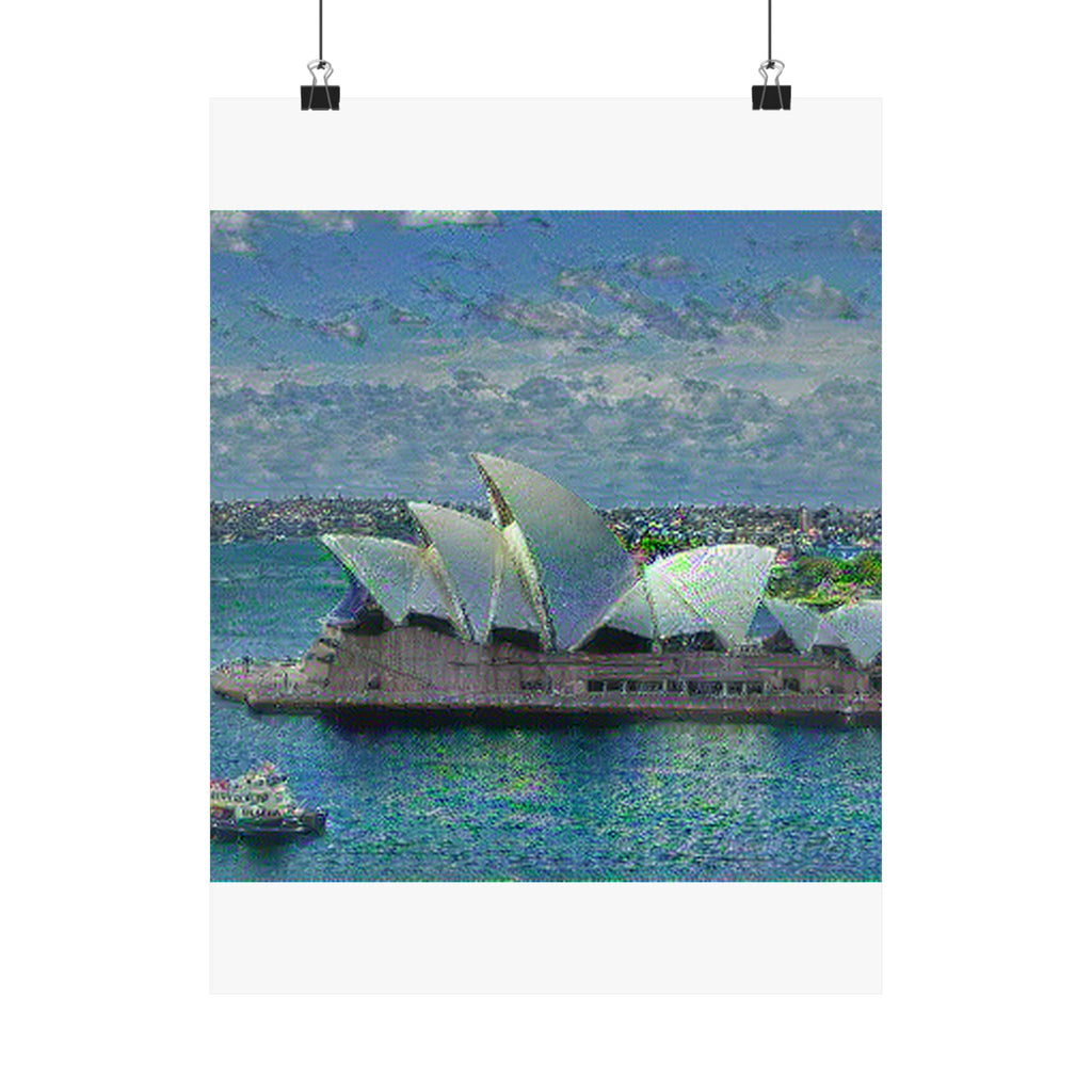 Sydney Opera in Water Lilies Style - Poster Print
