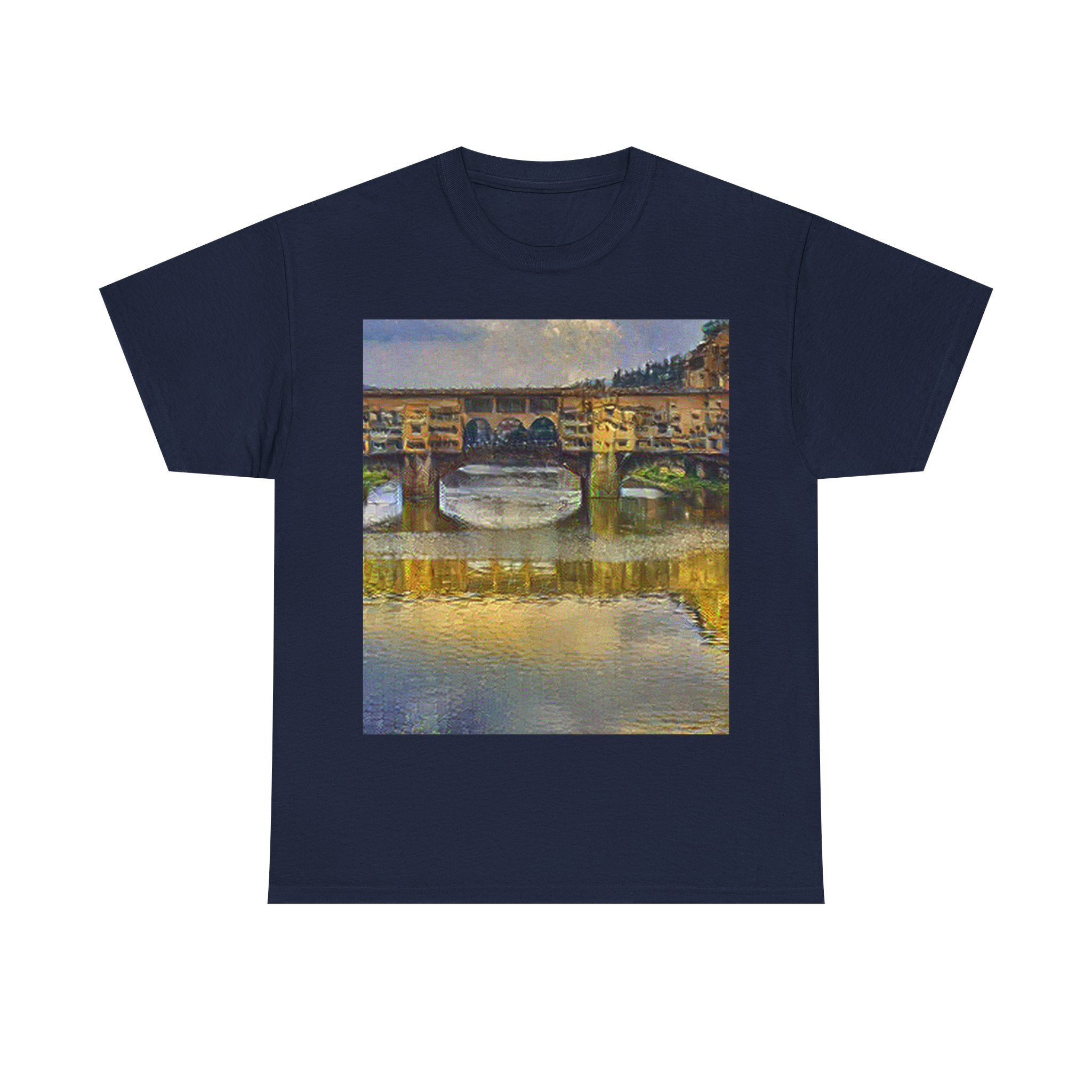 Ponte Vecchio in Cafe Terrace at Night Style | Vincent van Gogh Inspired Art
