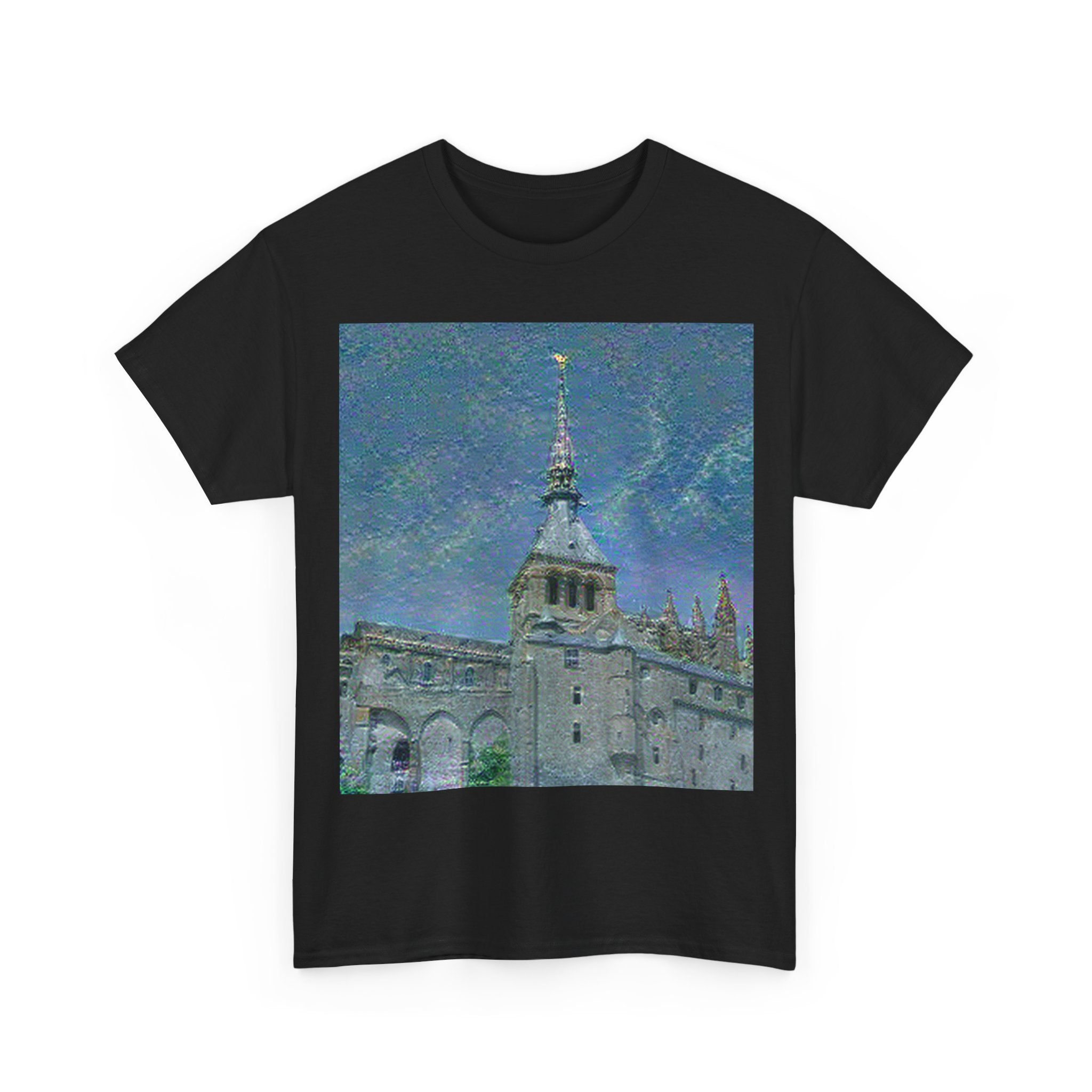 Mont Saint-Michel in Water Lilies Style | Claude Monet Inspired Art