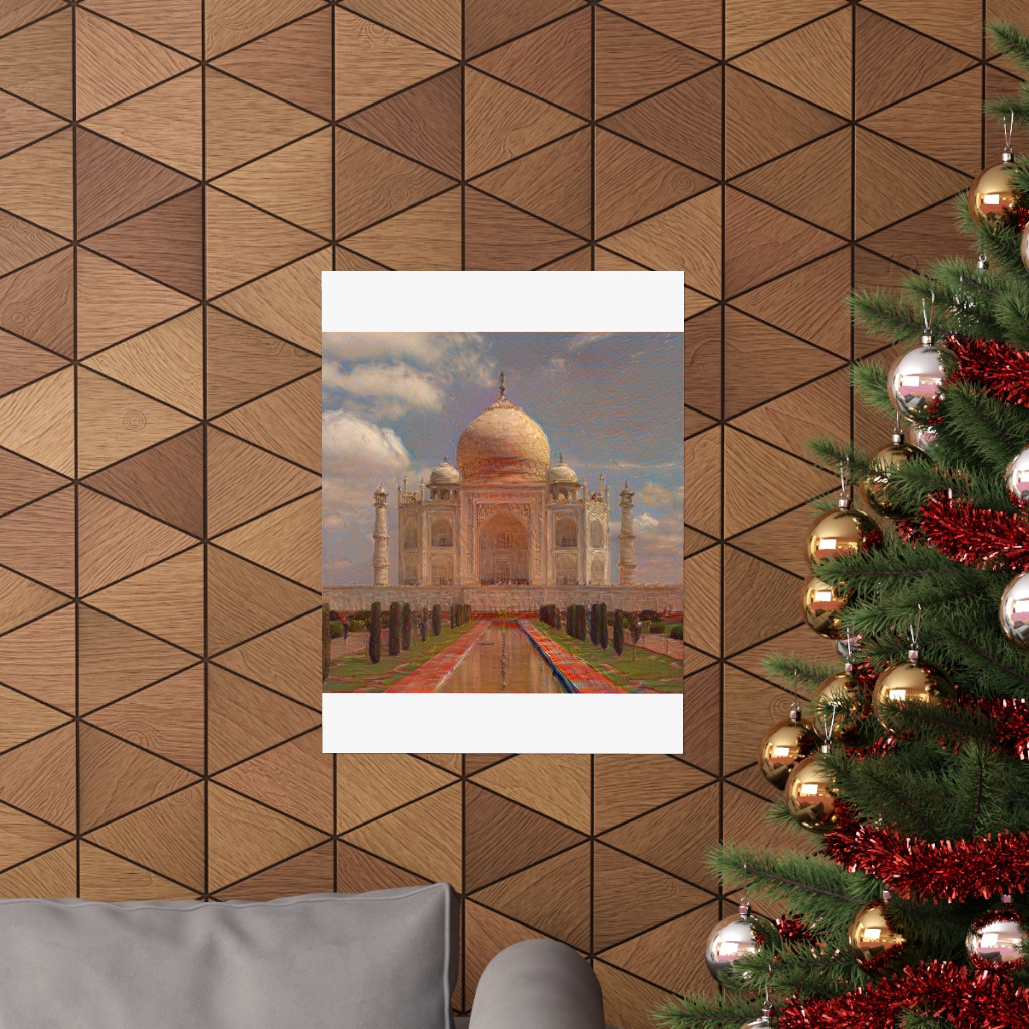 Taj Mahal in The Scream Style | Edvard Munch Inspired Art