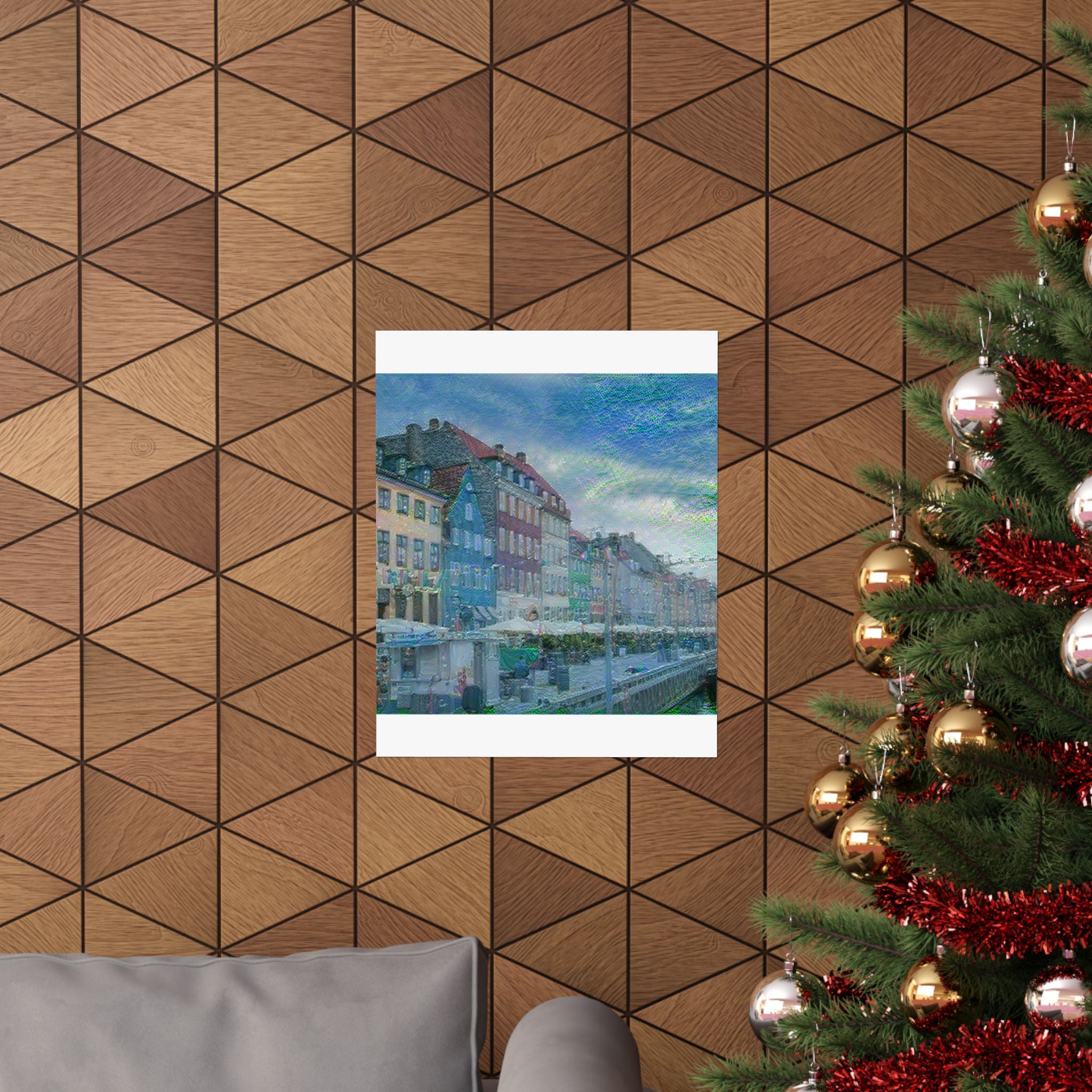 Nyhavn in Water Lilies Style | Claude Monet Inspired Art