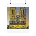 Notre Dame in Cafe Terrace Style - Poster Print