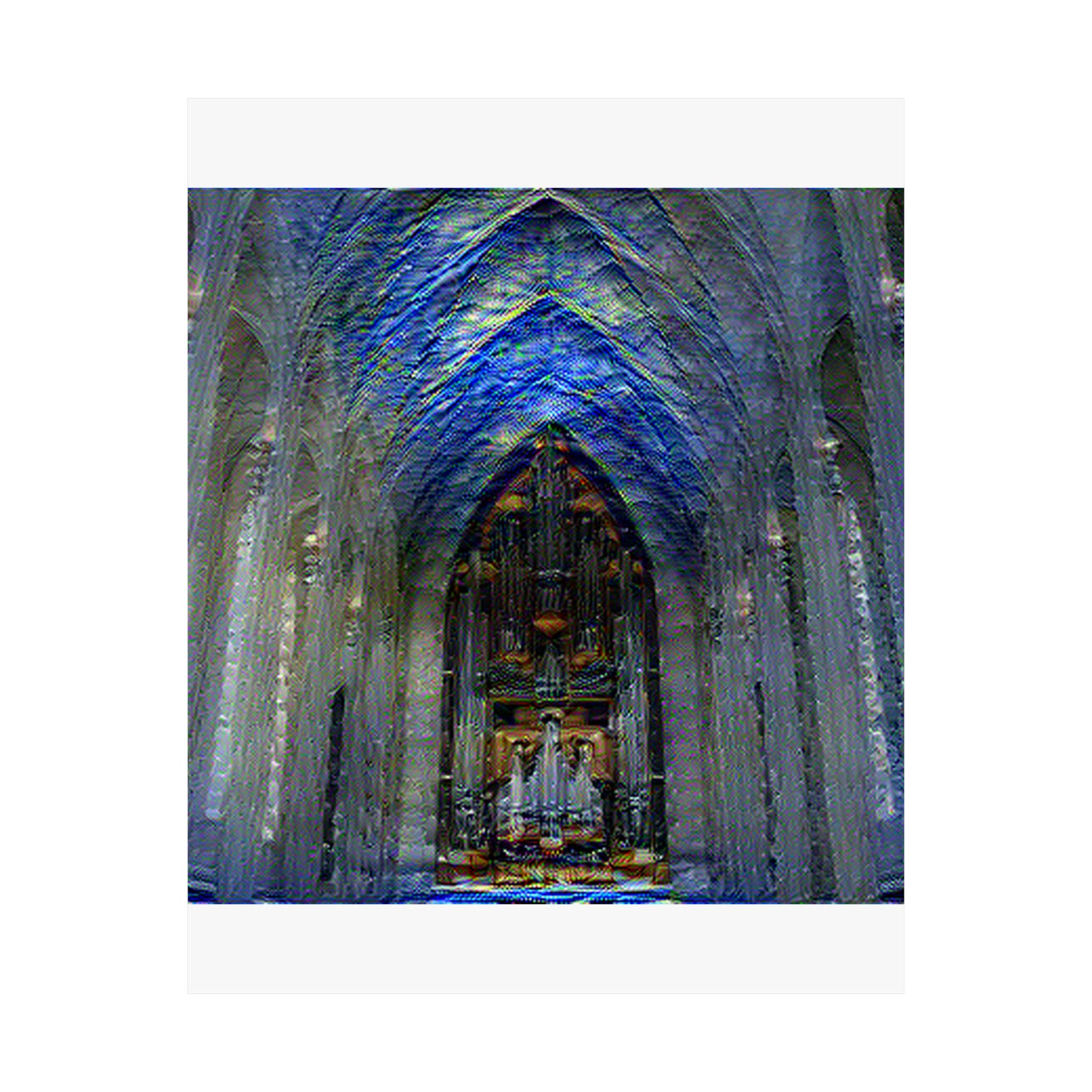 Hallgrimskirkja in Starry Night Style | Vincent van Gogh Inspired Art