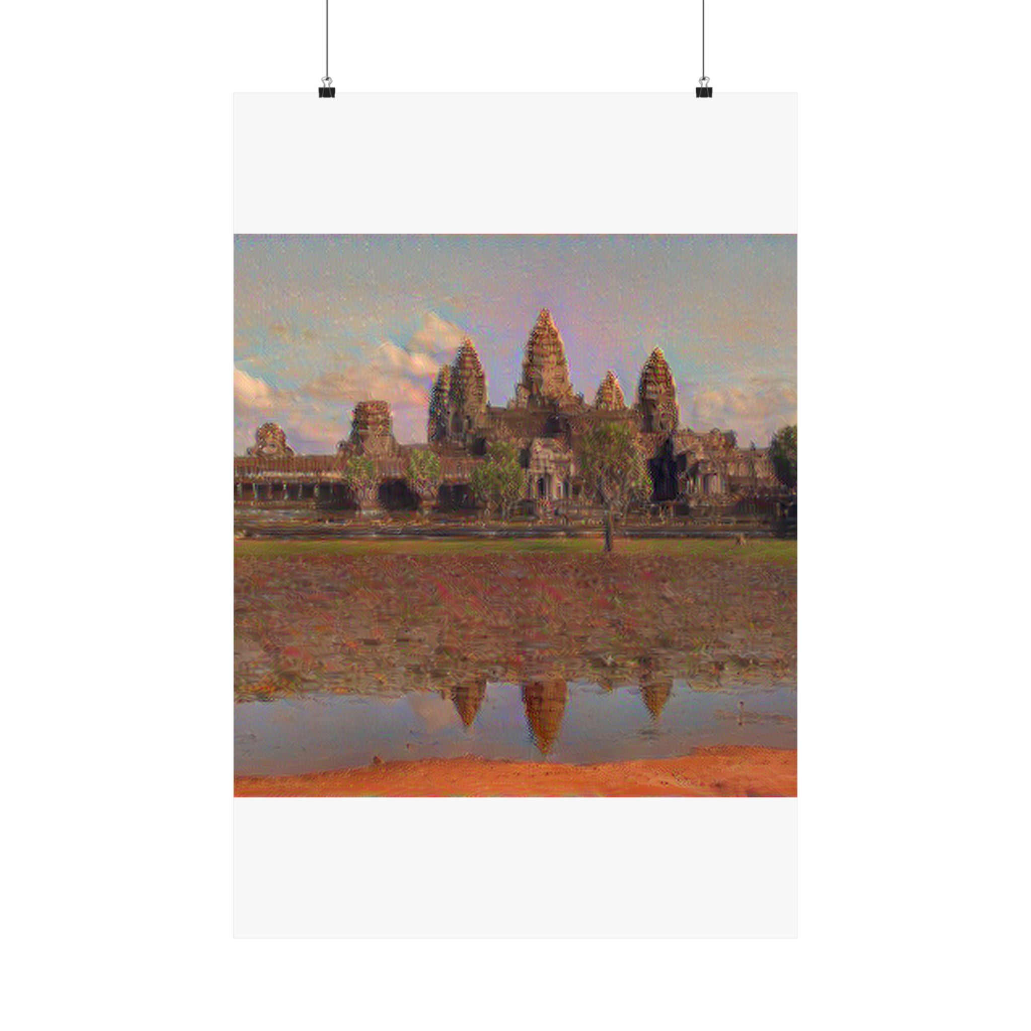 Angkor Wat in The Scream Style | Edvard Munch Inspired Art