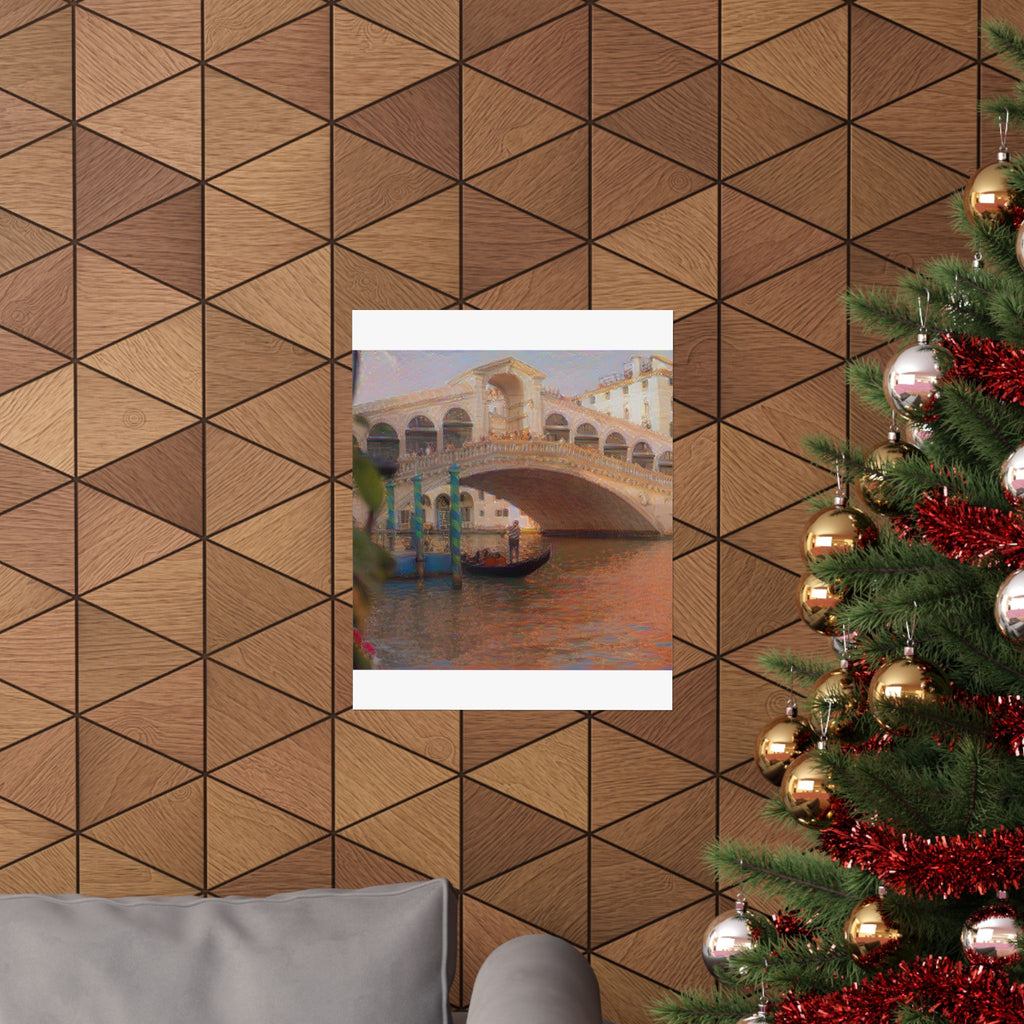 Rialto Bridge in The Scream Style | Edvard Munch Inspired Art