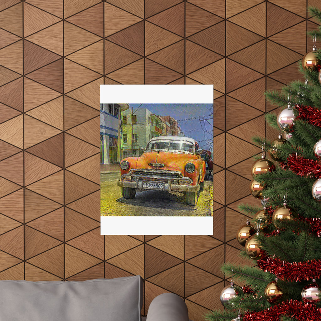 Old Havana in Cafe Terrace at Night Style | Vincent van Gogh Inspired Art