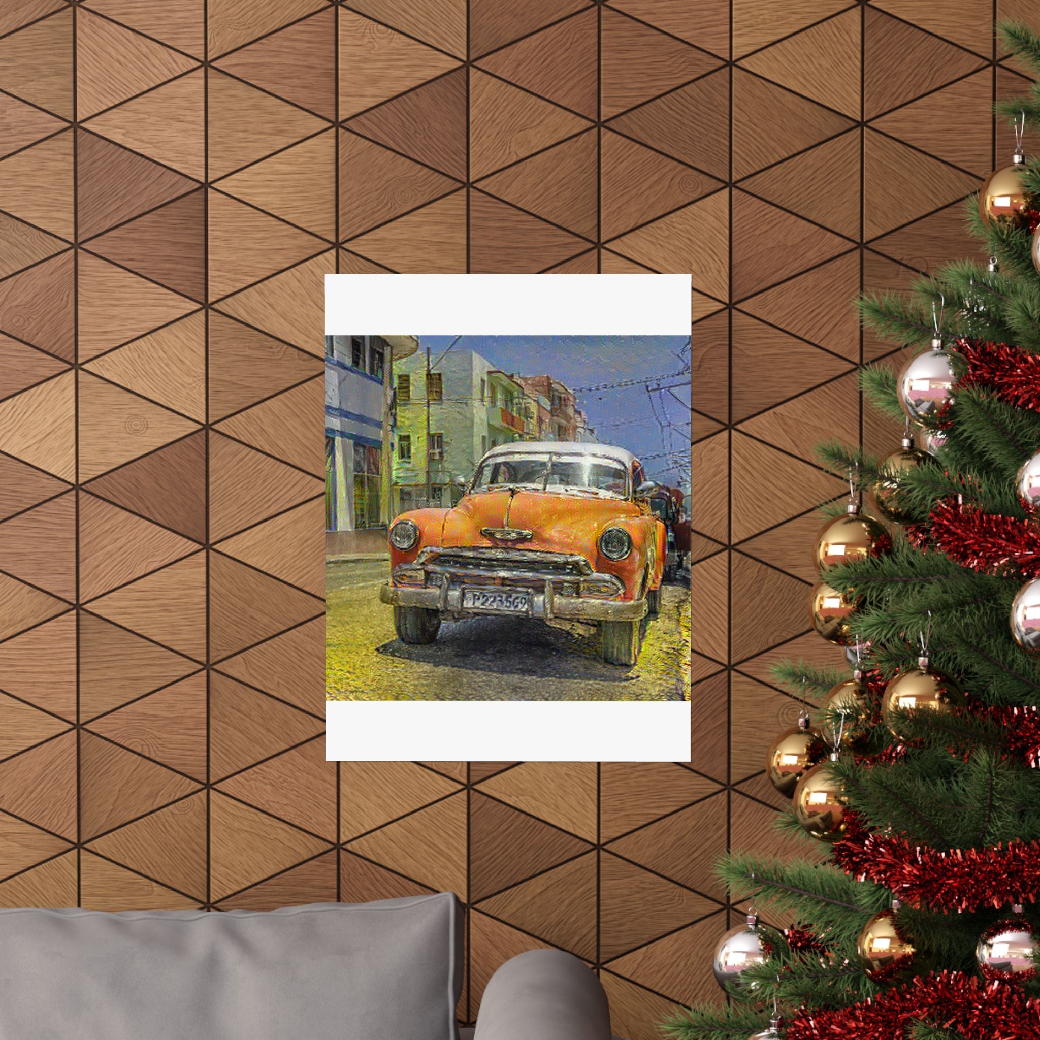 Old Havana in Cafe Terrace at Night Style | Vincent van Gogh Inspired Art