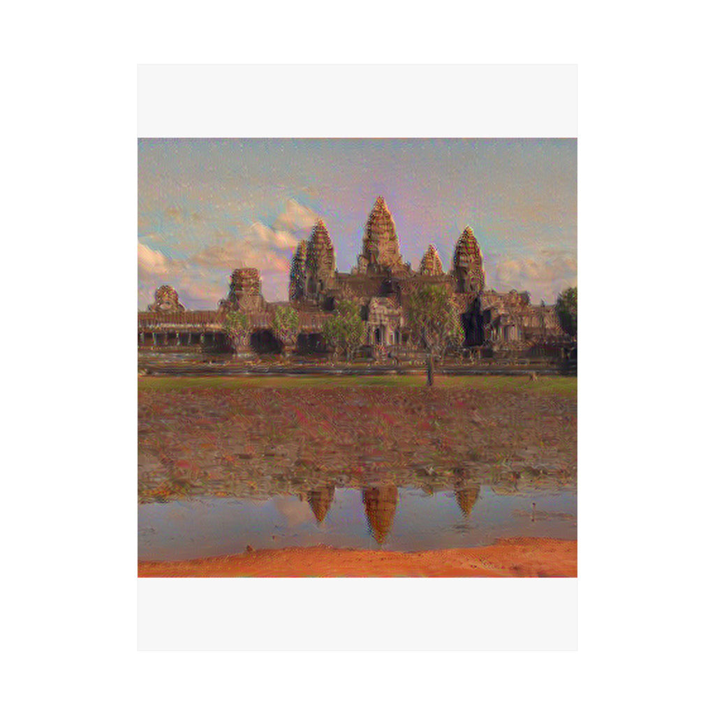Angkor Wat in The Scream Style | Edvard Munch Inspired Art