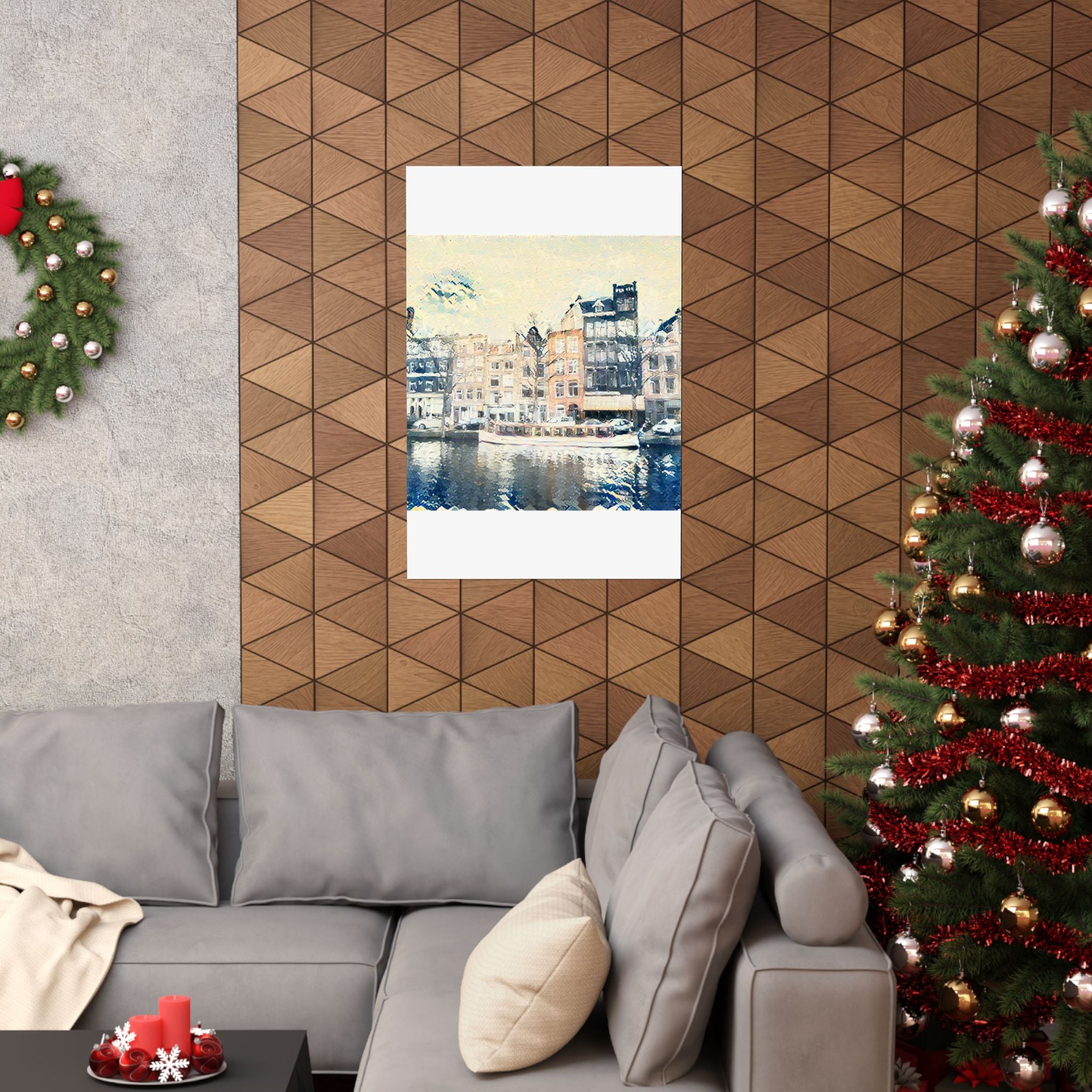 Amsterdam Canal Ring in The Great Wave off Kanagawa Style | Katsushika Hokusai Inspired Art