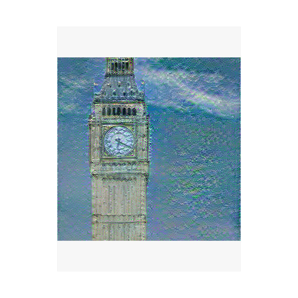 Big Ben in Water Lilies Style | Claude Monet Inspired Art