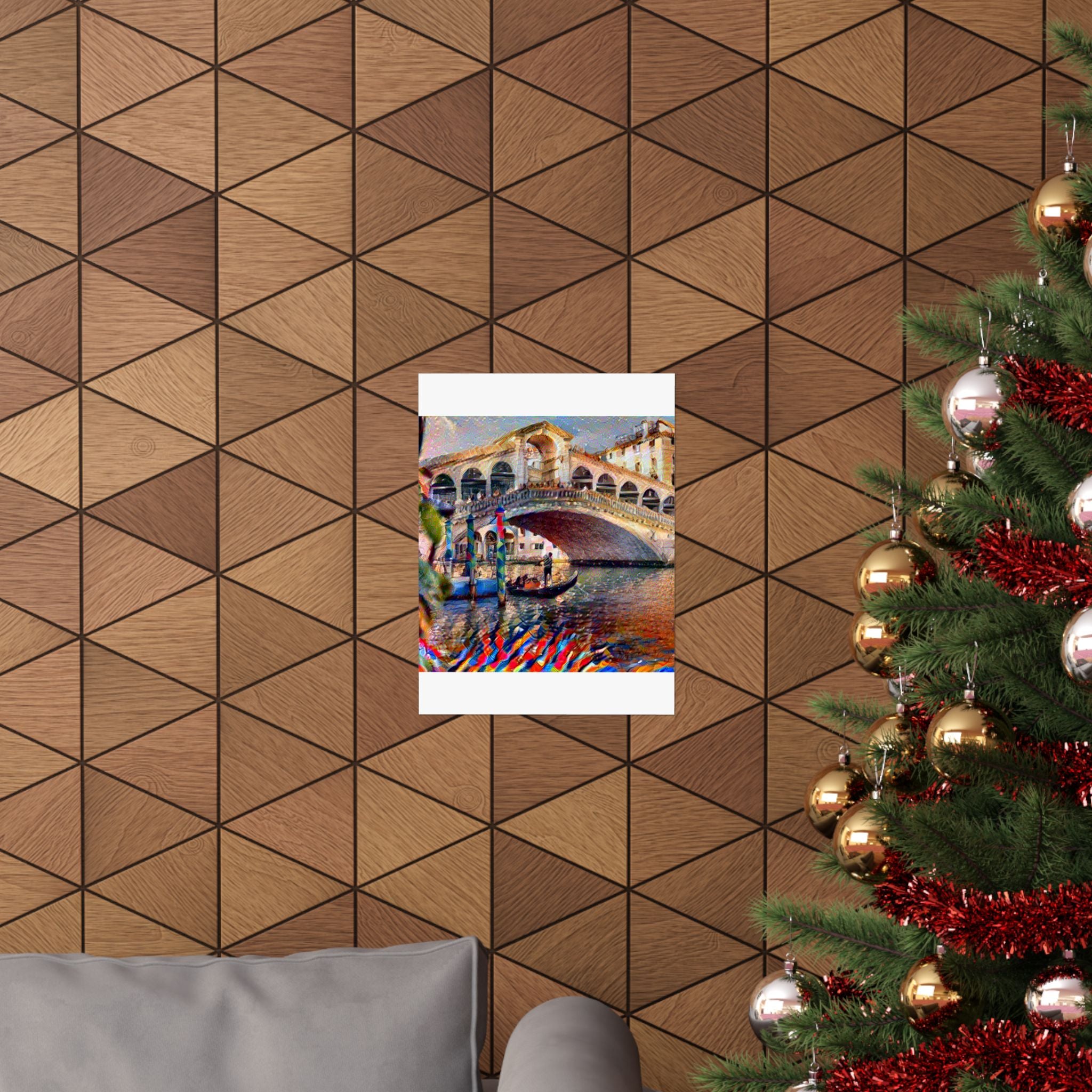 Rialto Bridge in Composition VII Style | Wassily Kandinsky Inspired Art