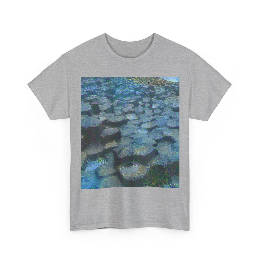 Giant's Causeway in Water Lilies Style | Claude Monet Inspired Art