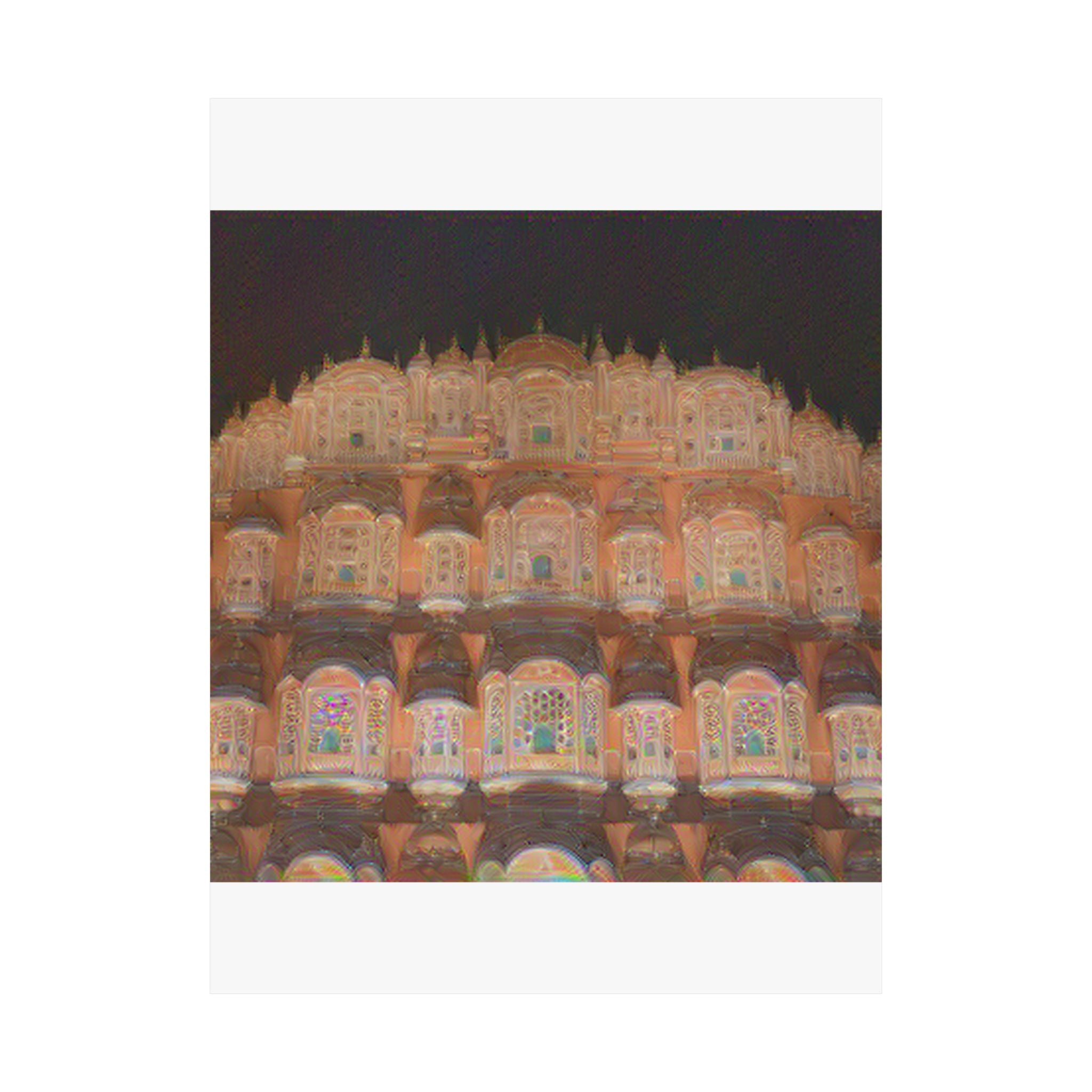 Hawa Mahal in The Scream Style | Edvard Munch Inspired Art