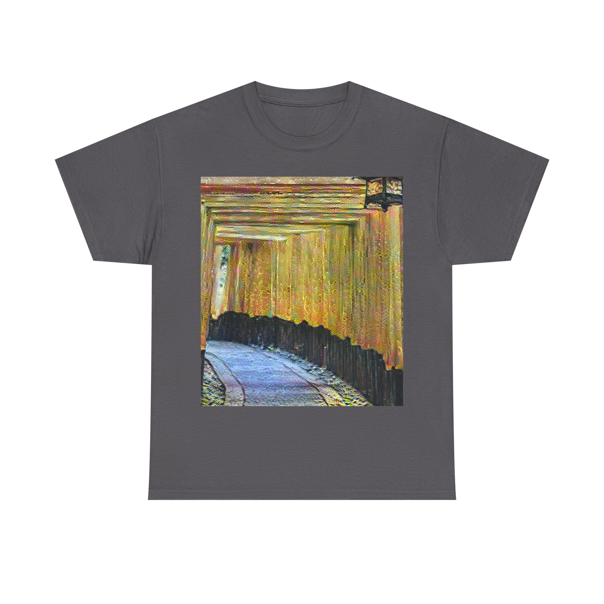 Fushimi Inari Shrine in Cafe Terrace at Night Style | Vincent van Gogh Inspired Art
