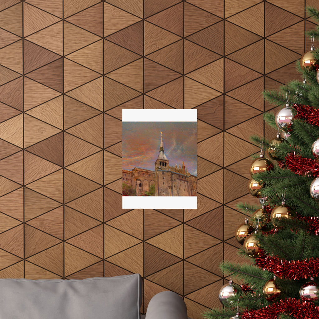 Mont Saint-Michel in The Scream Style | Edvard Munch Inspired Art