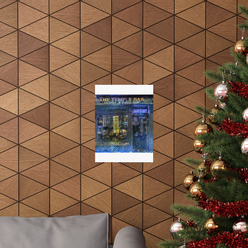 Temple Bar District in Starry Night Style | Vincent van Gogh Inspired Art