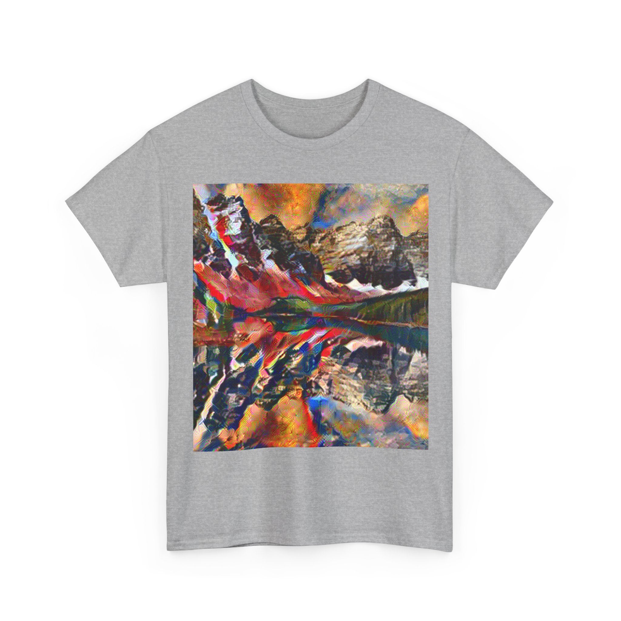 Moraine Lake in Composition VII Style | Wassily Kandinsky Inspired Art