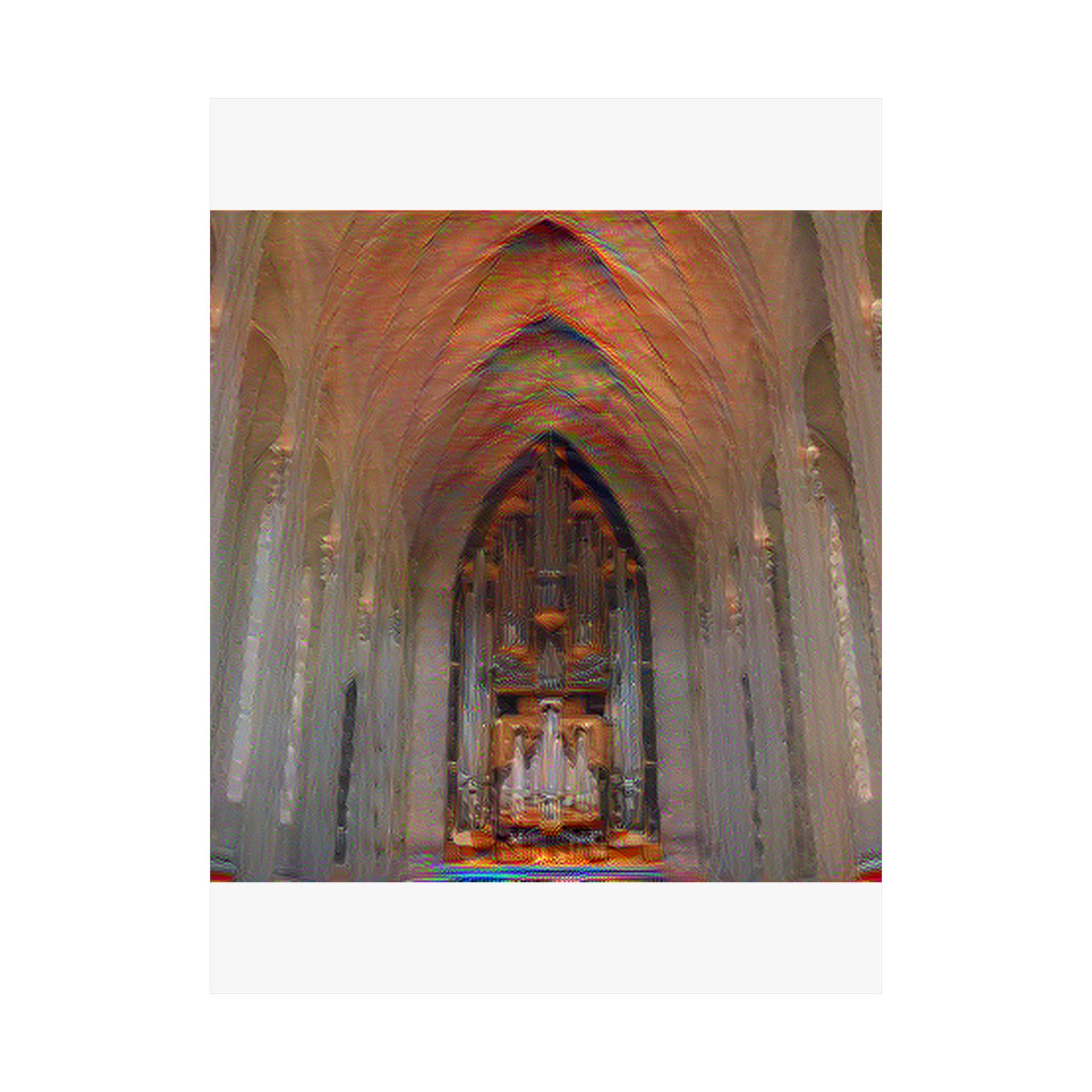 Hallgrimskirkja in The Scream Style | Edvard Munch Inspired Art