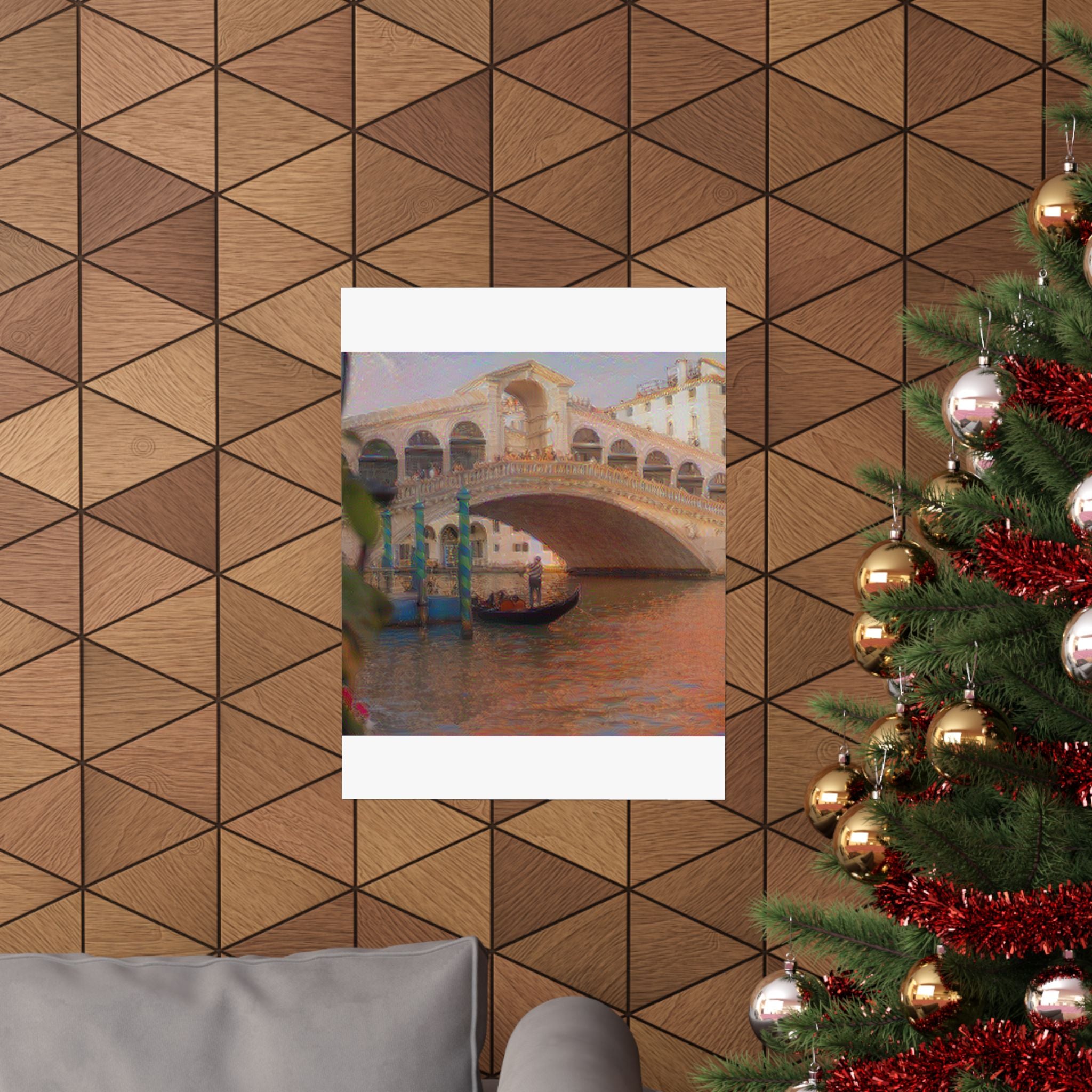 Rialto Bridge in The Scream Style | Edvard Munch Inspired Art