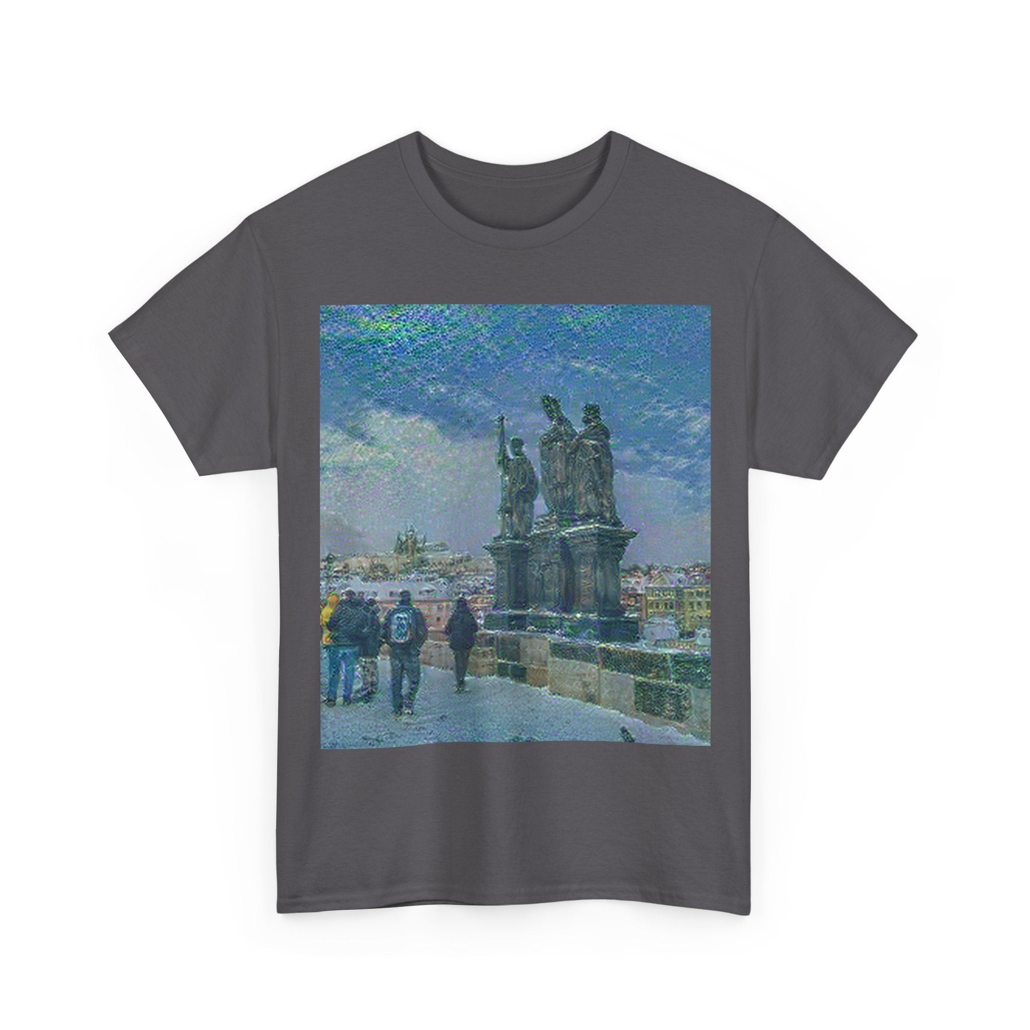 Charles Bridge in Water Lilies Style | Claude Monet Inspired Art