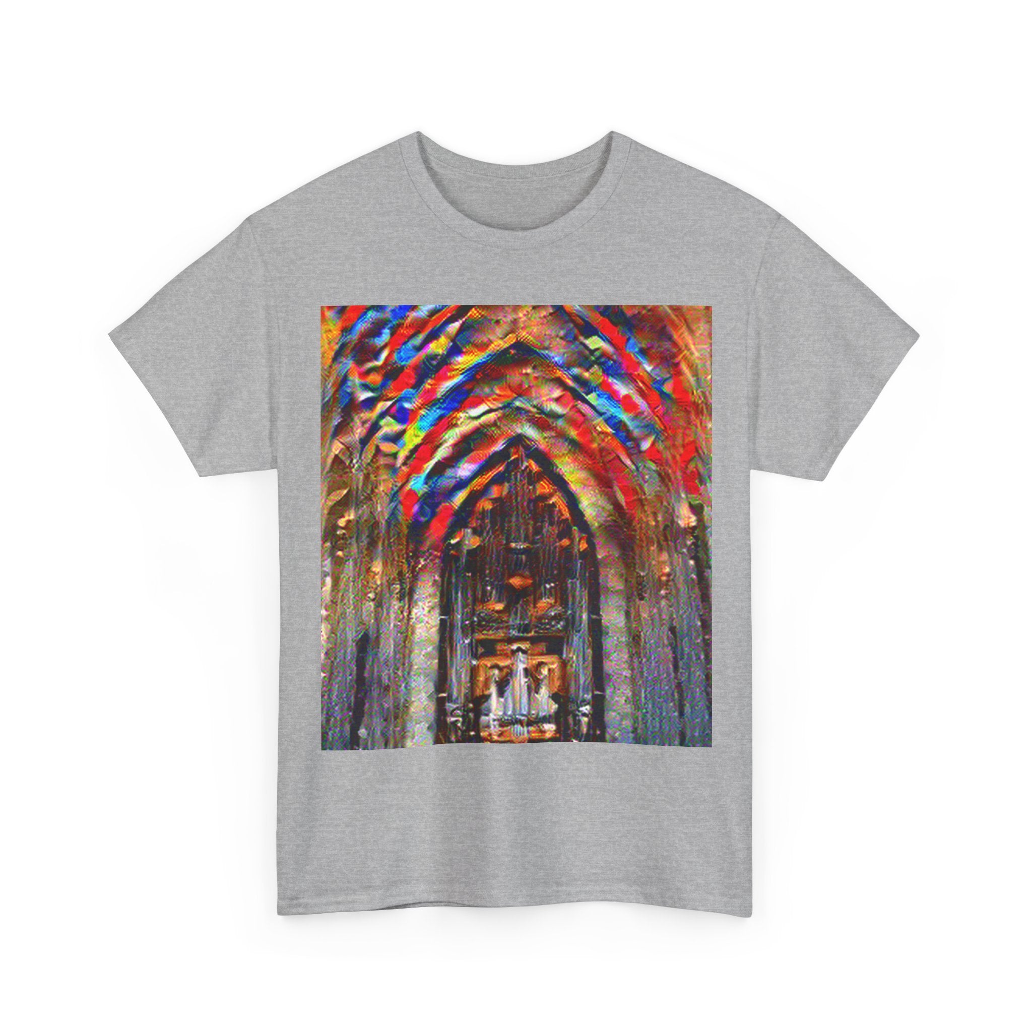 Hallgrimskirkja in Composition VII Style | Wassily Kandinsky Inspired Art