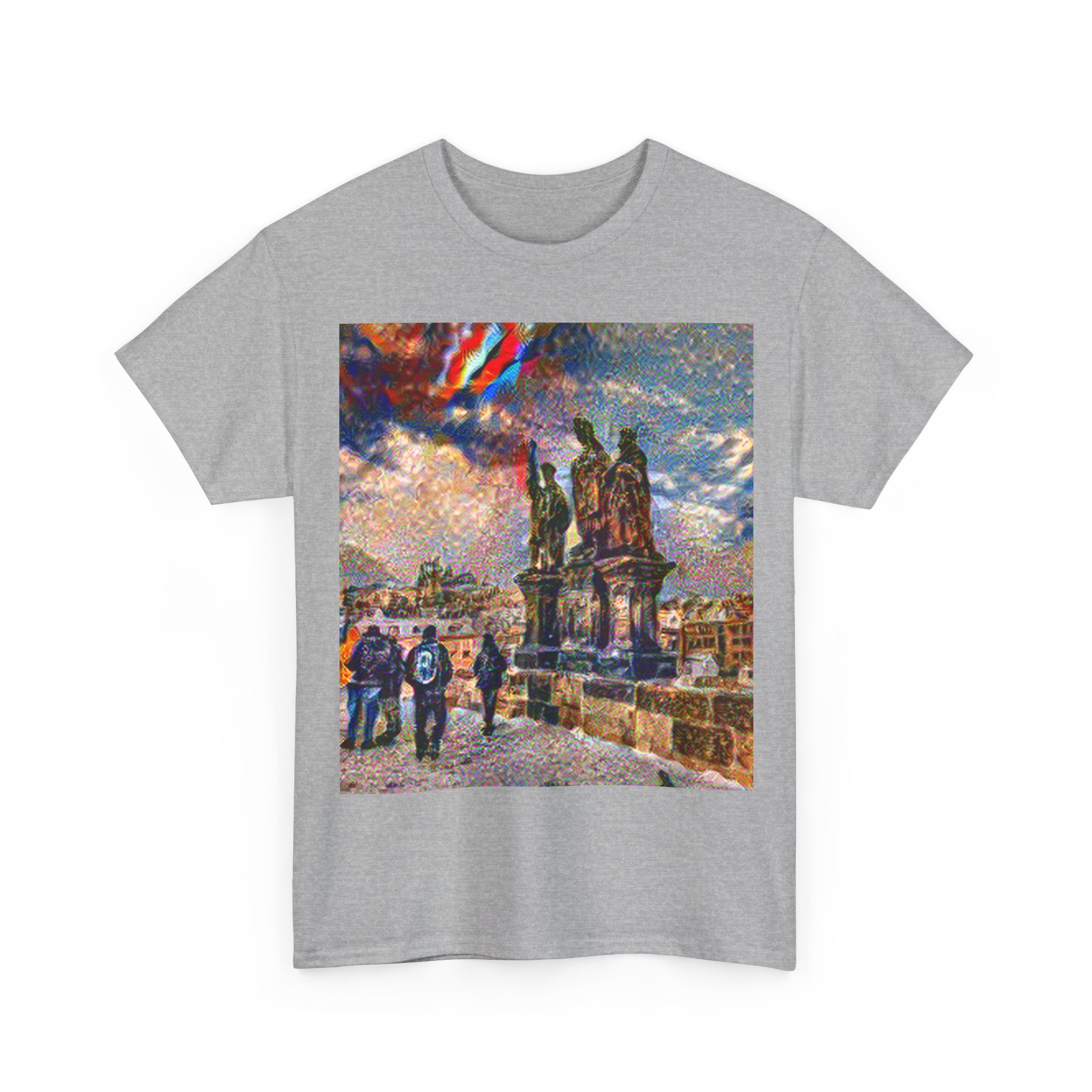 Charles Bridge in Composition VII Style | Wassily Kandinsky Inspired Art