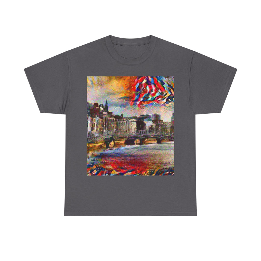 Ha'penny Bridge in Composition VII Style | Wassily Kandinsky Inspired Art