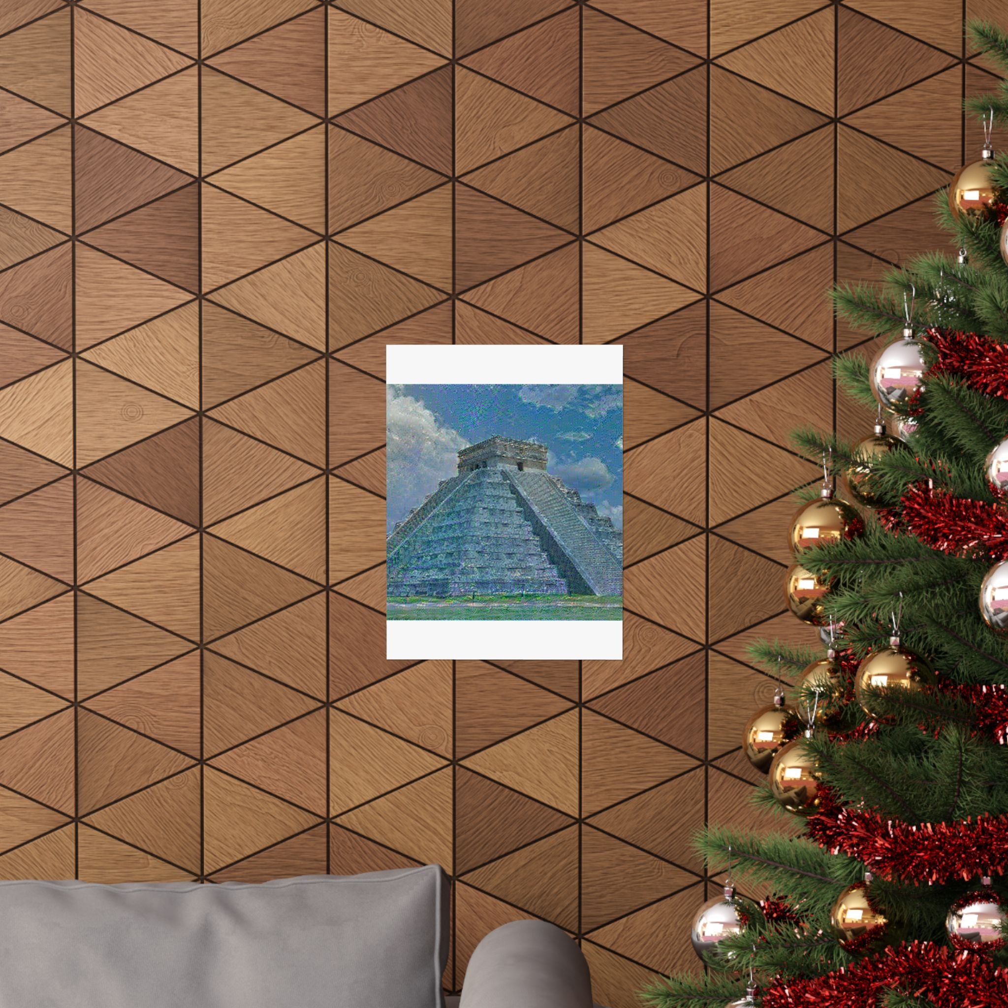 Chichen Itza in Water Lilies Style | Claude Monet Inspired Art