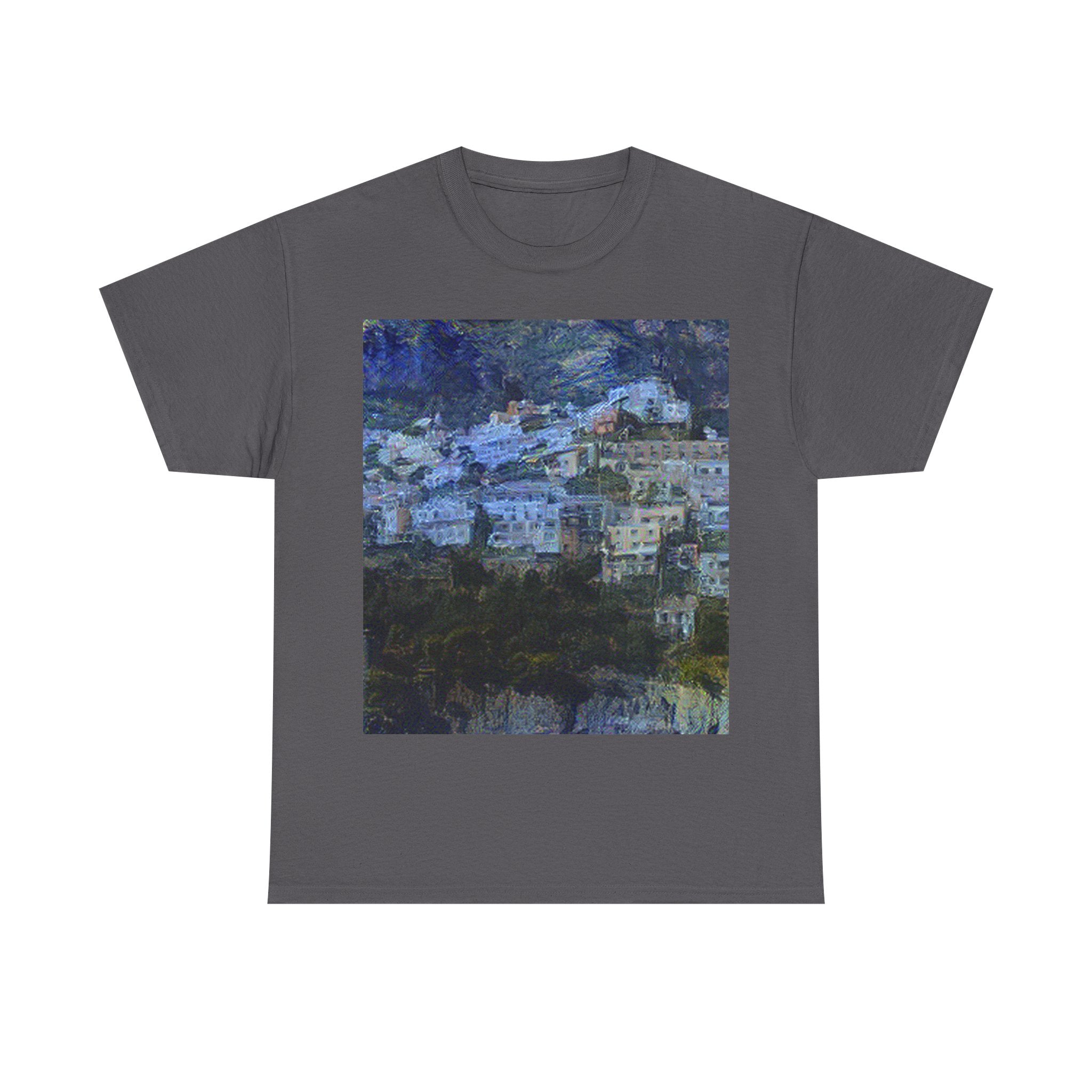 Amalfi Coast in Starry Night Style - T-Shirt Gift
