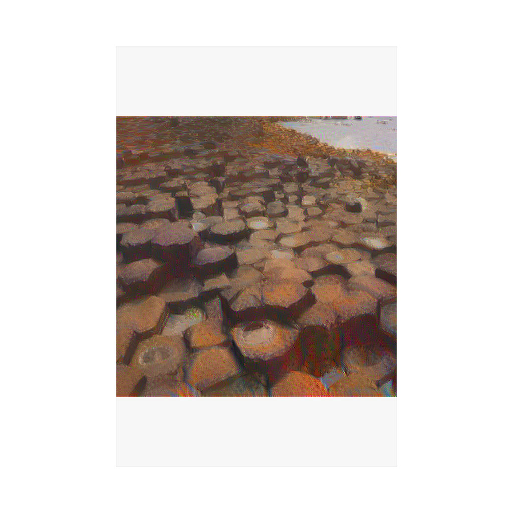 Giant's Causeway in The Scream Style | Edvard Munch Inspired Art