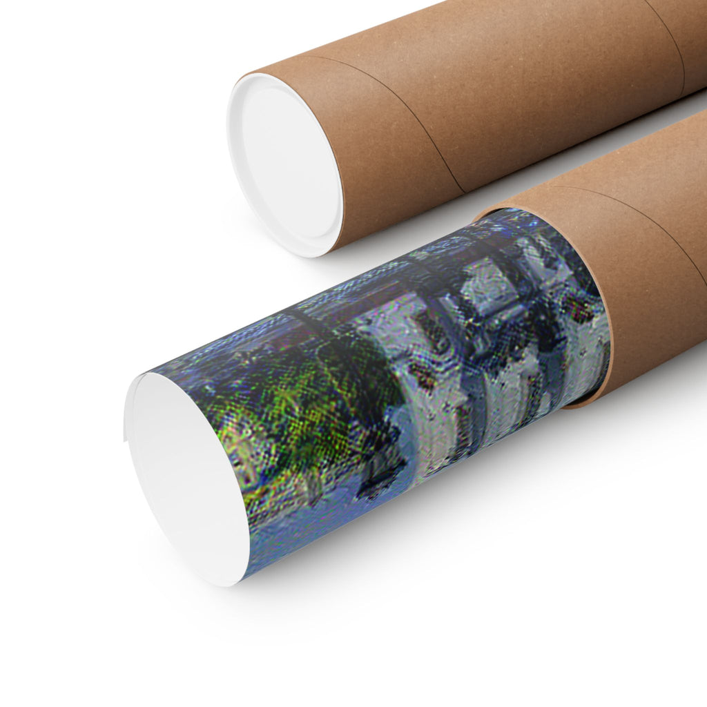 St Basils in Starry Night Style - Poster Print