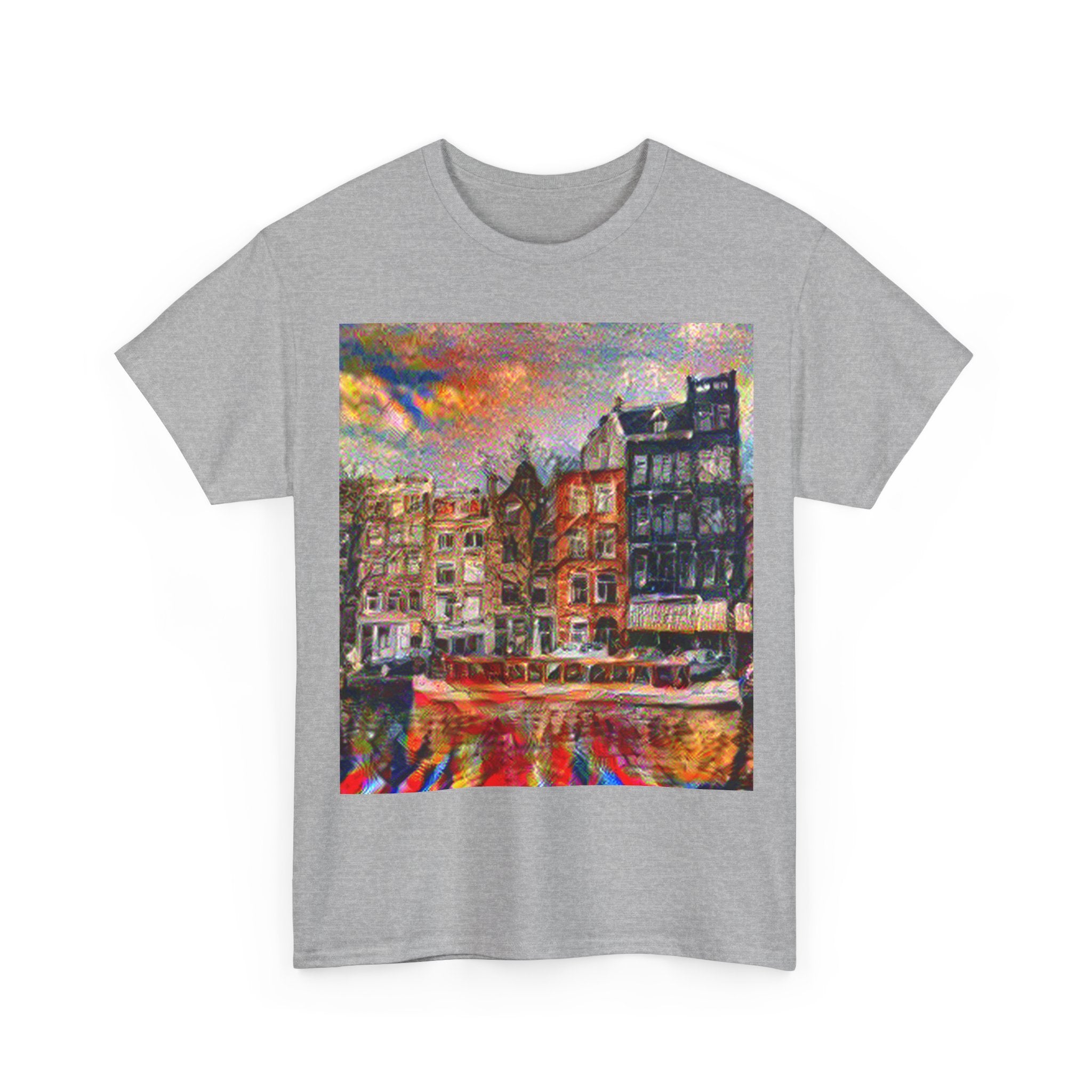 Amsterdam Canal Ring in Composition VII Style | Wassily Kandinsky Inspired Art