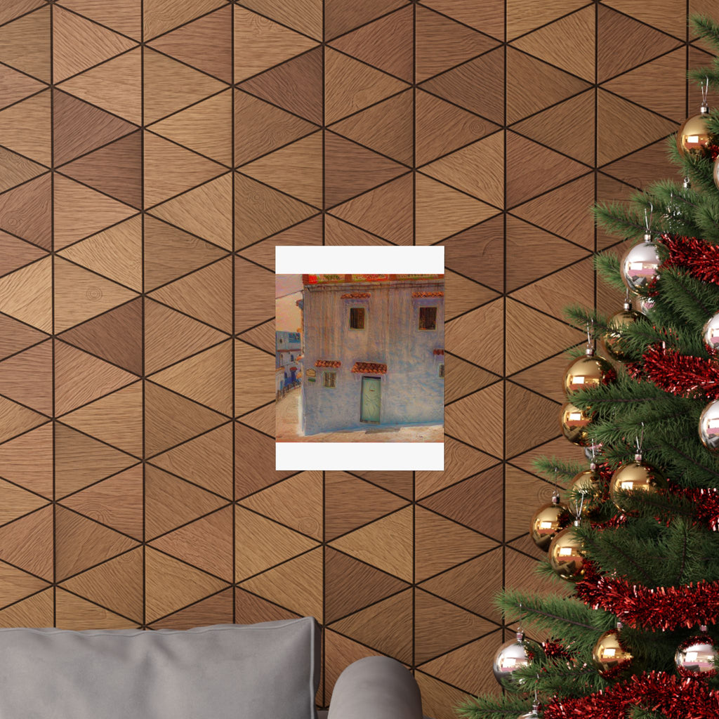 Chefchaouen in The Scream Style | Edvard Munch Inspired Art