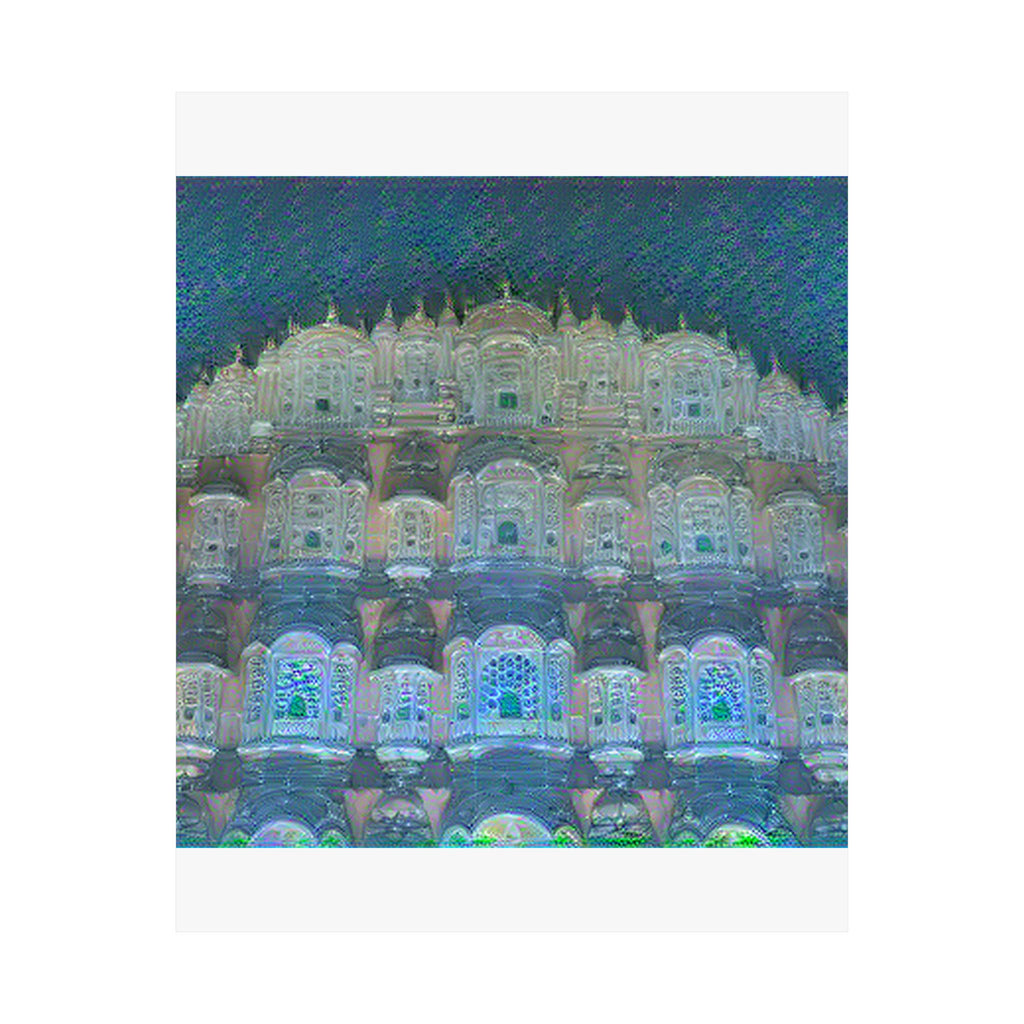Hawa Mahal in Water Lilies Style | Claude Monet Inspired Art