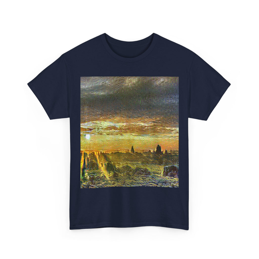 Bagan Temple Plain in Cafe Terrace at Night Style | Vincent van Gogh Inspired Art