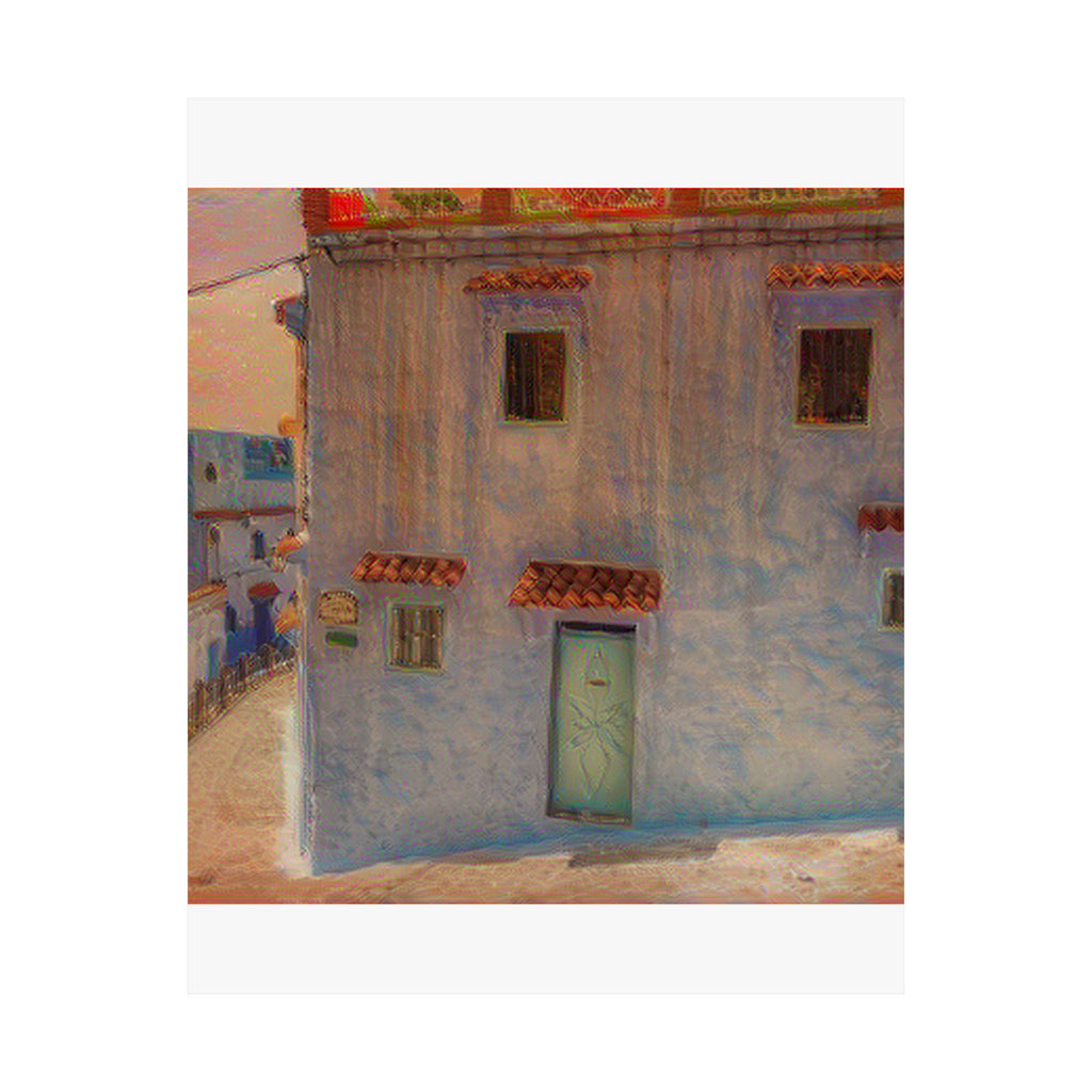 Chefchaouen in The Scream Style | Edvard Munch Inspired Art