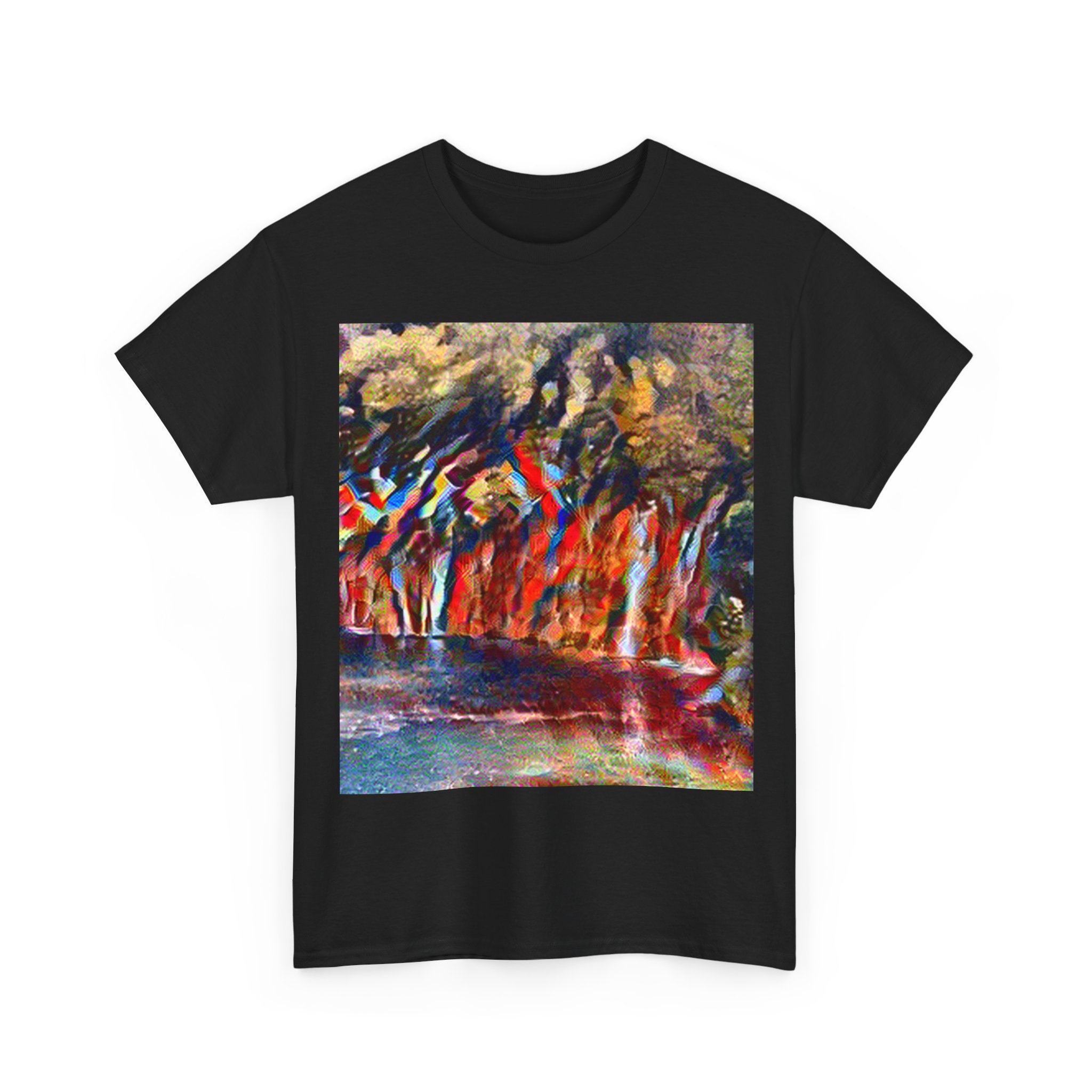 Plitvice Lakes in Composition VII Style | Wassily Kandinsky Inspired Art